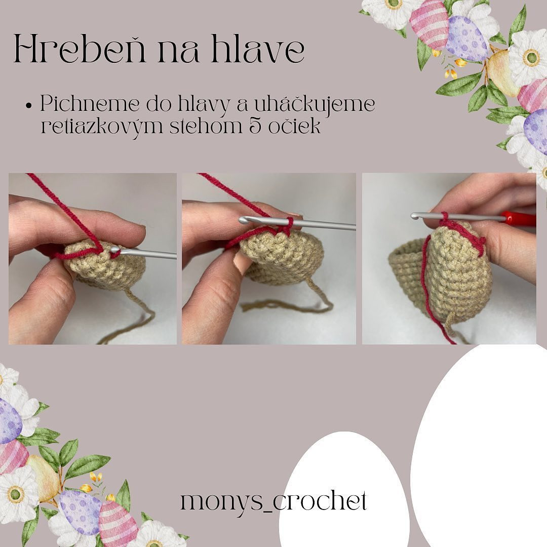 Crochet Pattern: Mini Hanging Hen