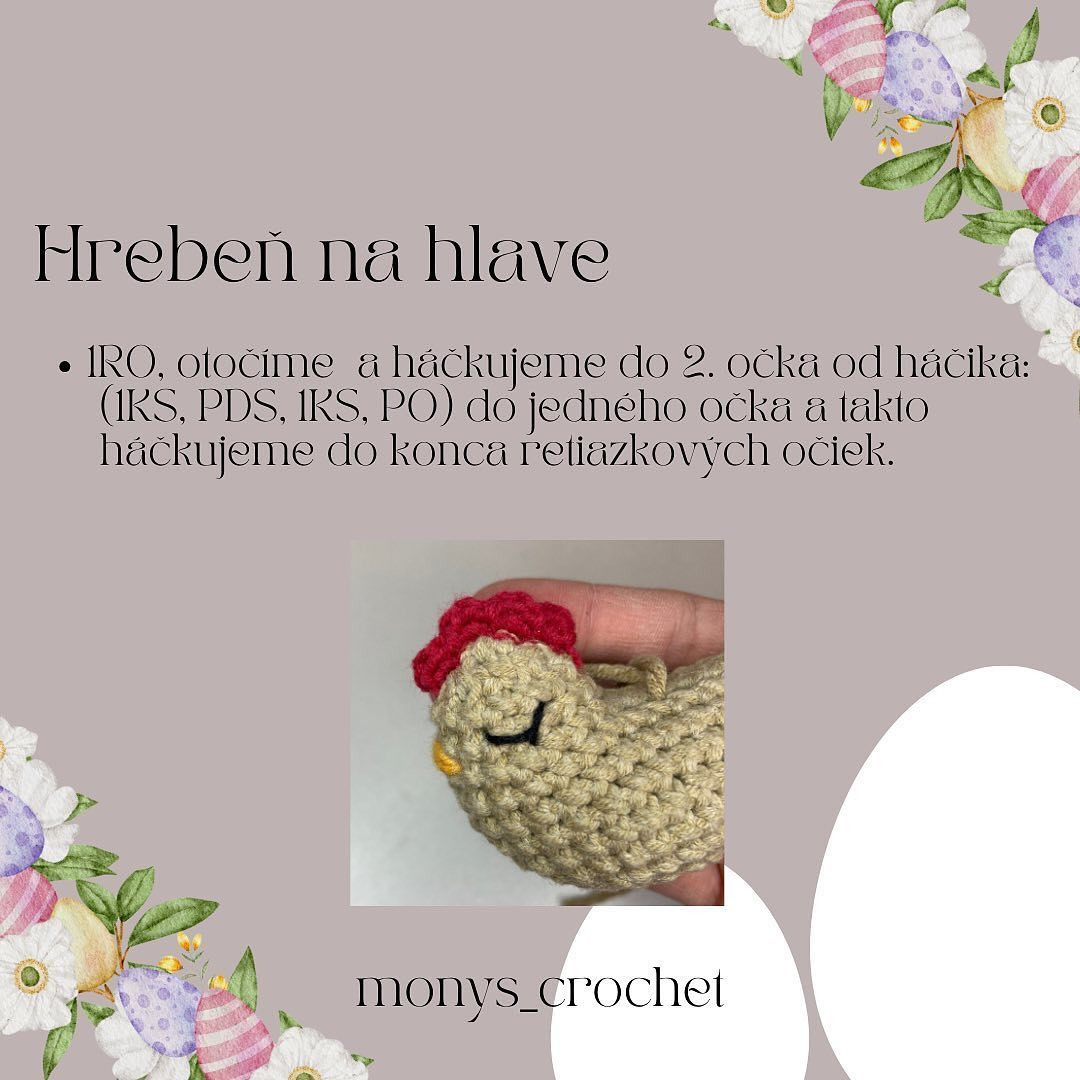 Crochet Pattern: Mini Hanging Hen