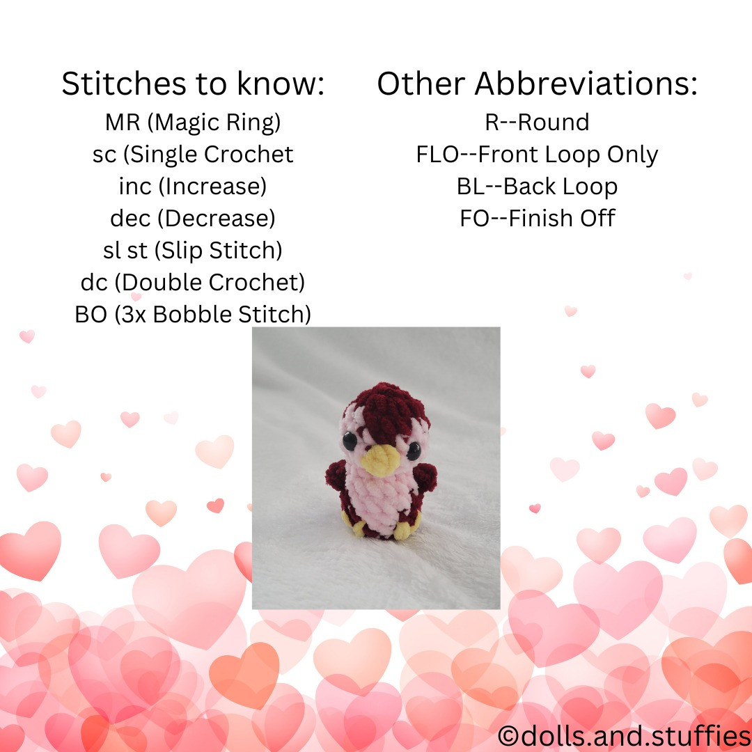 Crochet Pattern: Mini Lulu Love Penguins