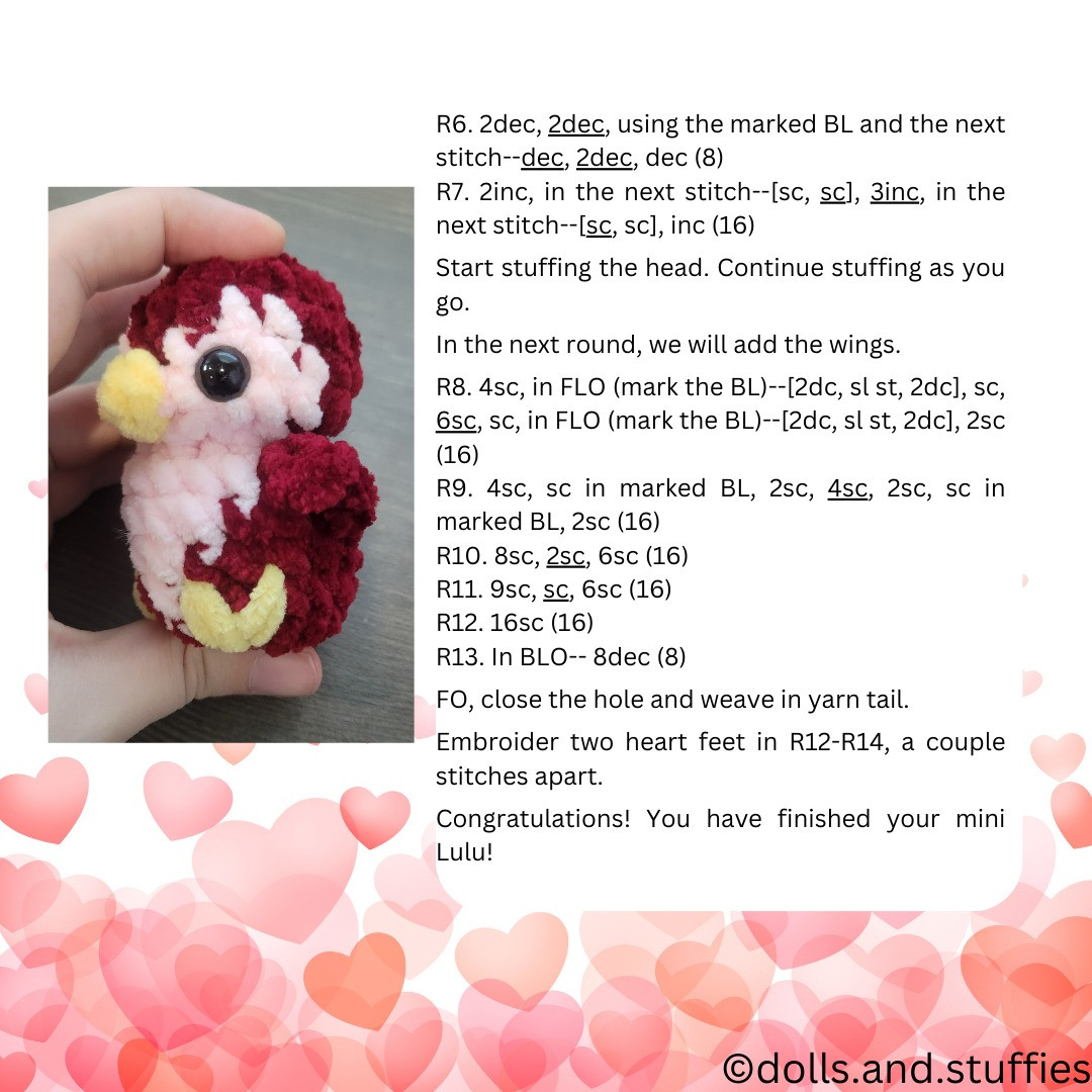 Crochet Pattern: Mini Lulu Love Penguins