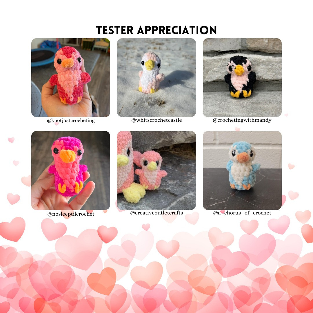 Crochet Pattern: Mini Lulu Love Penguins