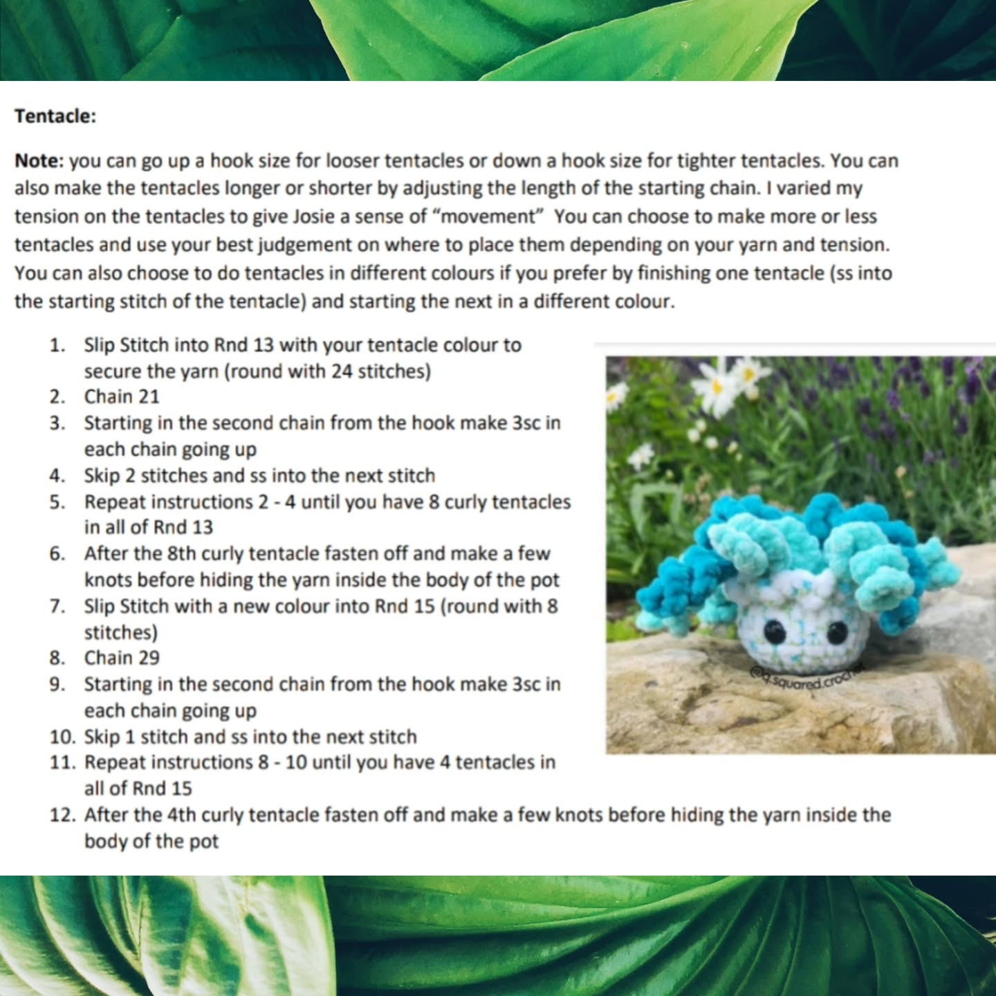 Crochet Pattern: No-Sew Josie the Jellyfish