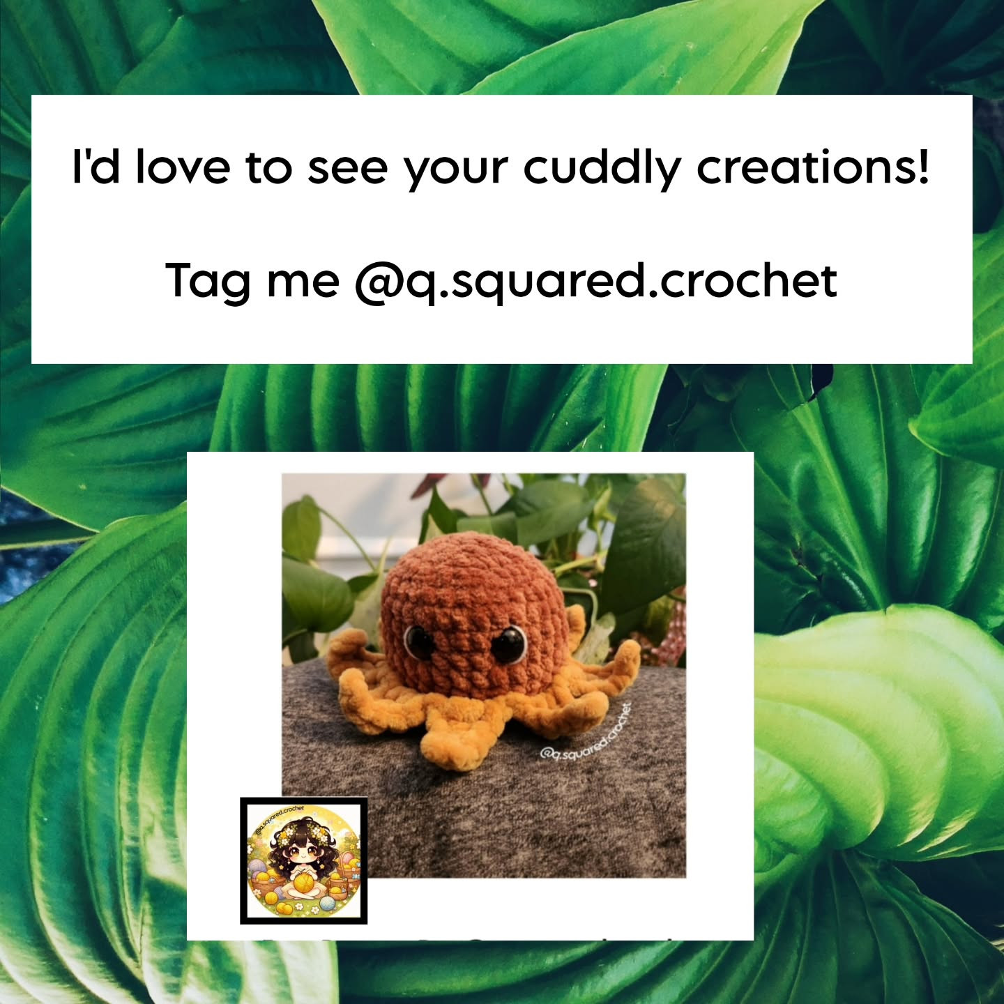 Crochet Pattern: No-Sew Ollie the Sunflower Octopus