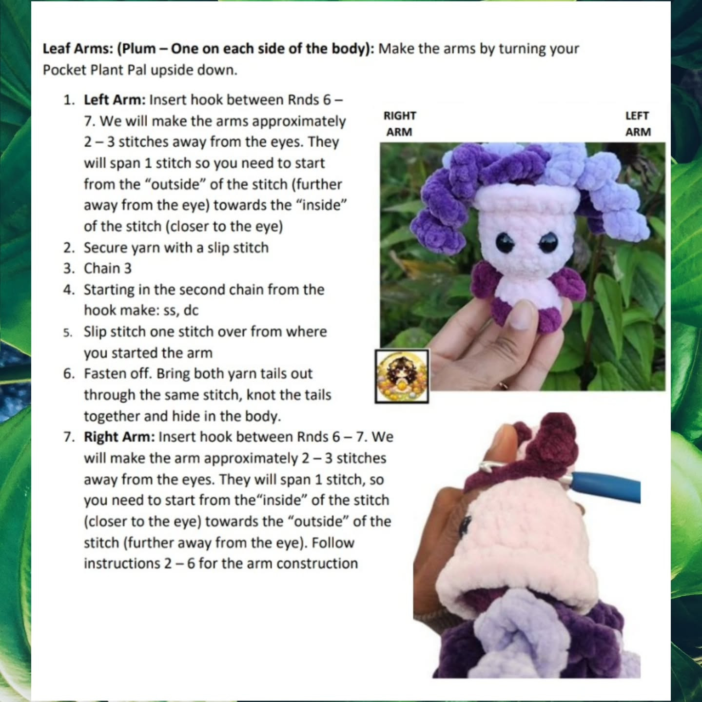 Crochet Pattern: No-Sew Pasithea Plant Pal