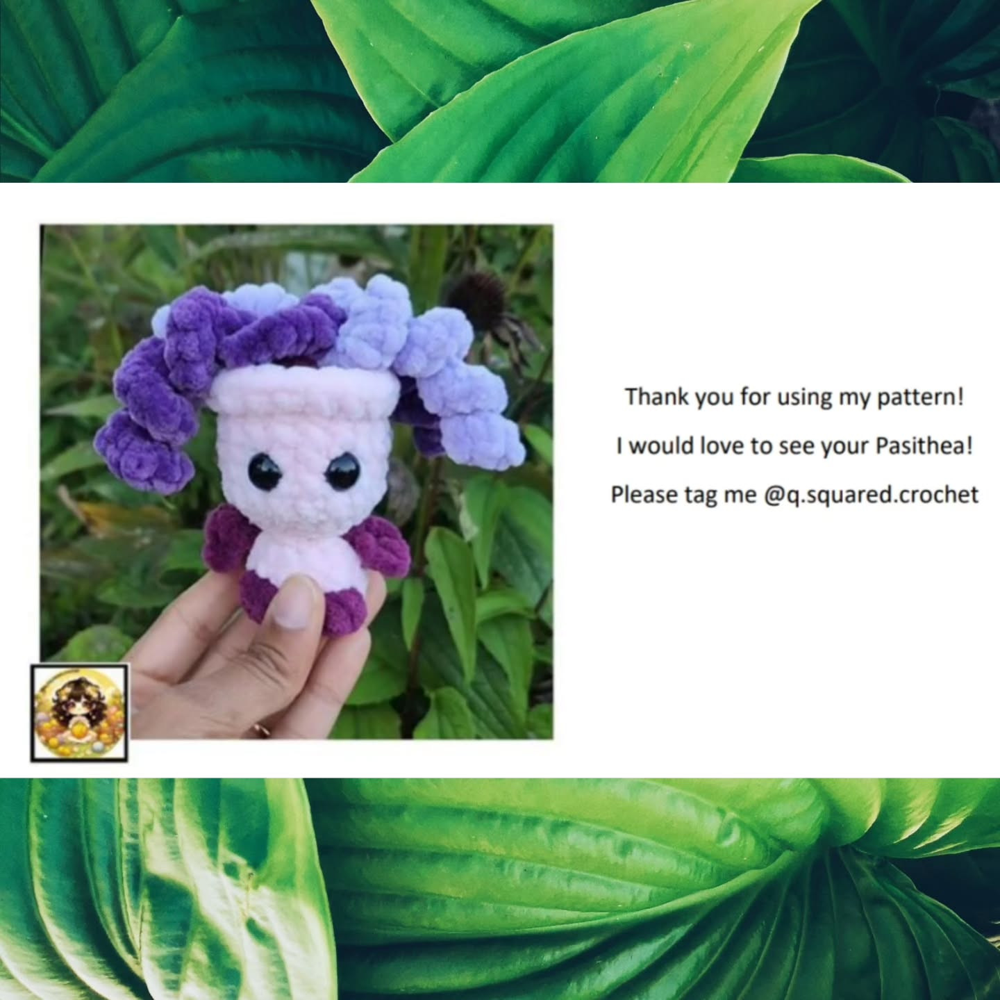 Crochet Pattern: No-Sew Pasithea Plant Pal