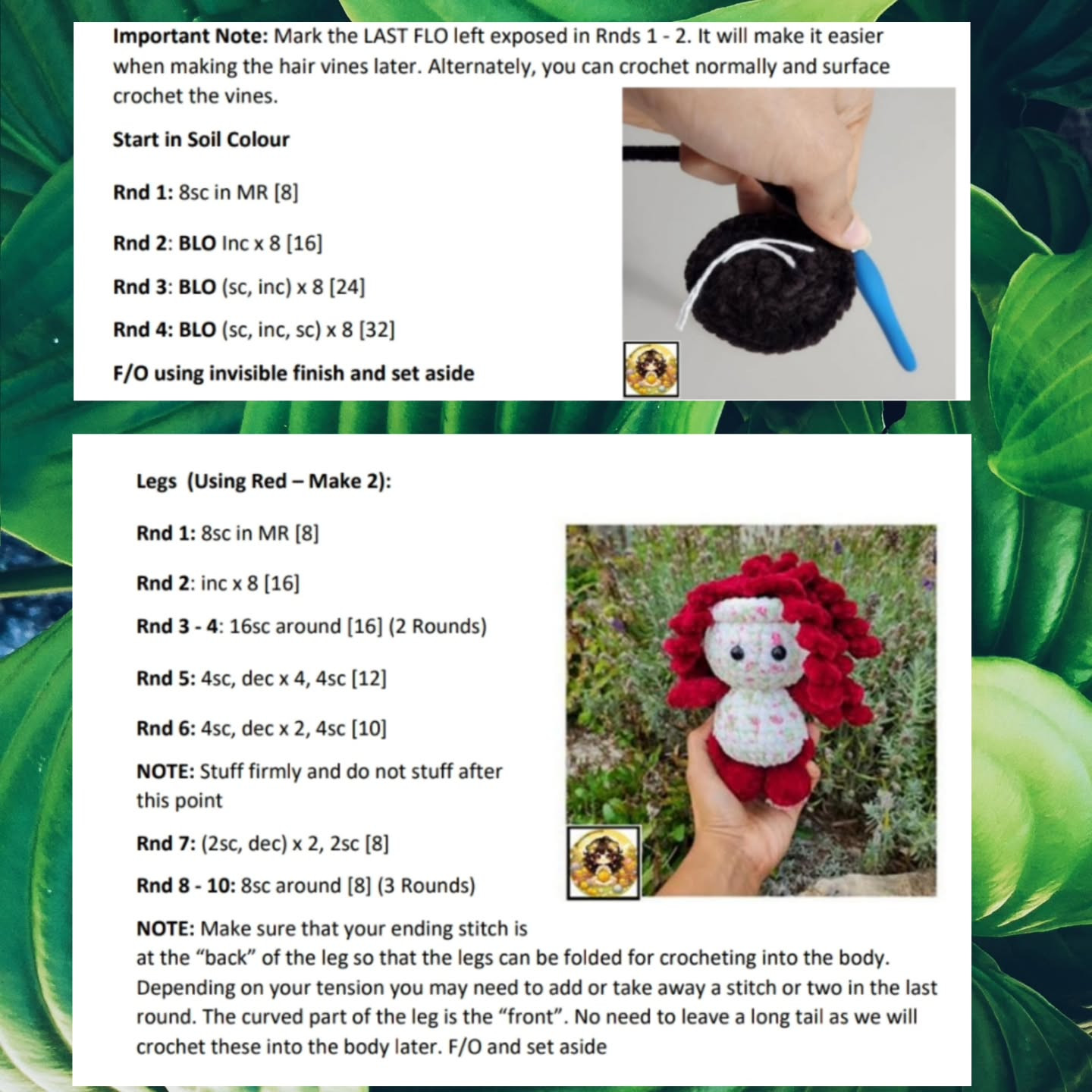 Crochet Pattern: No-Sew Persephone Plant Pal