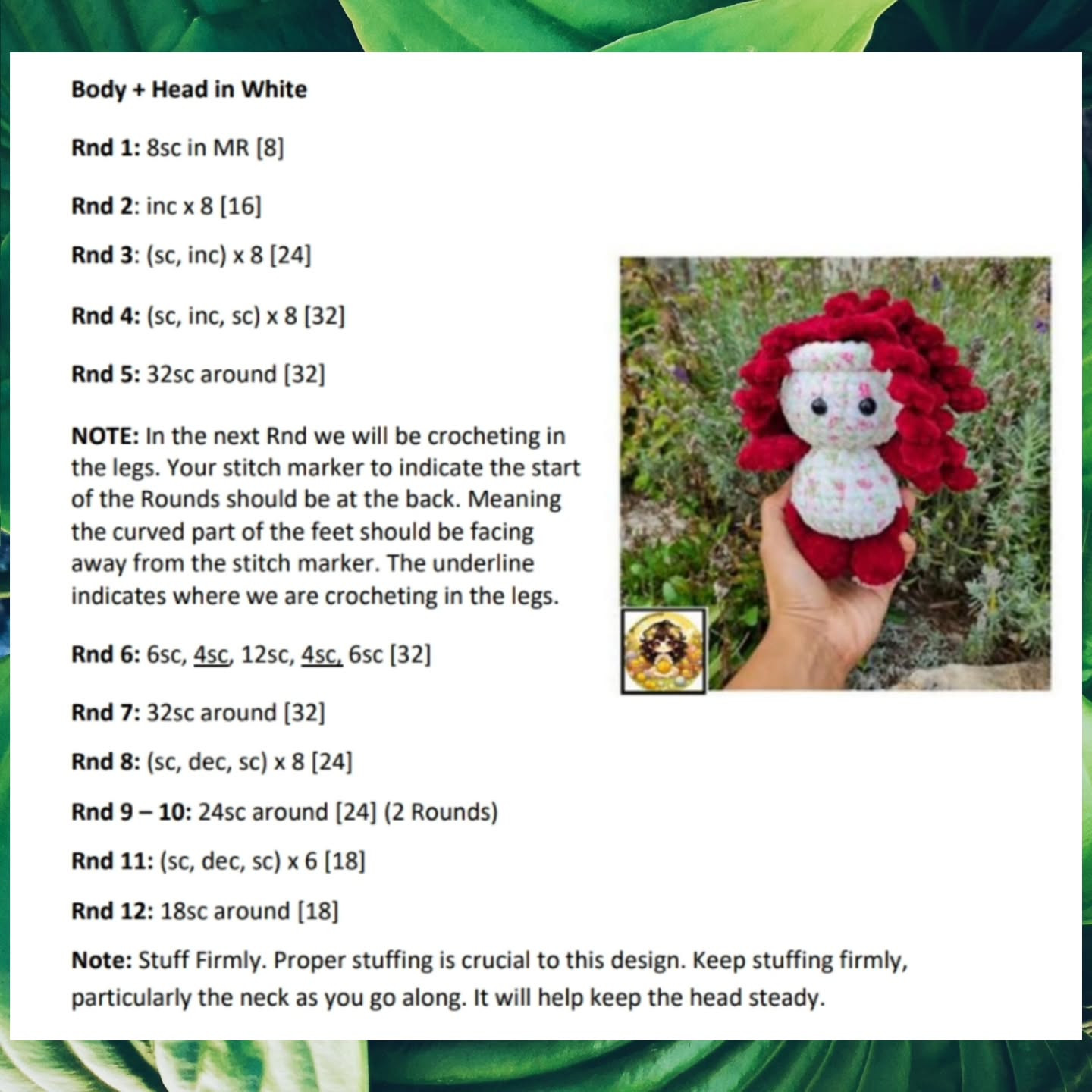 Crochet Pattern: No-Sew Persephone Plant Pal