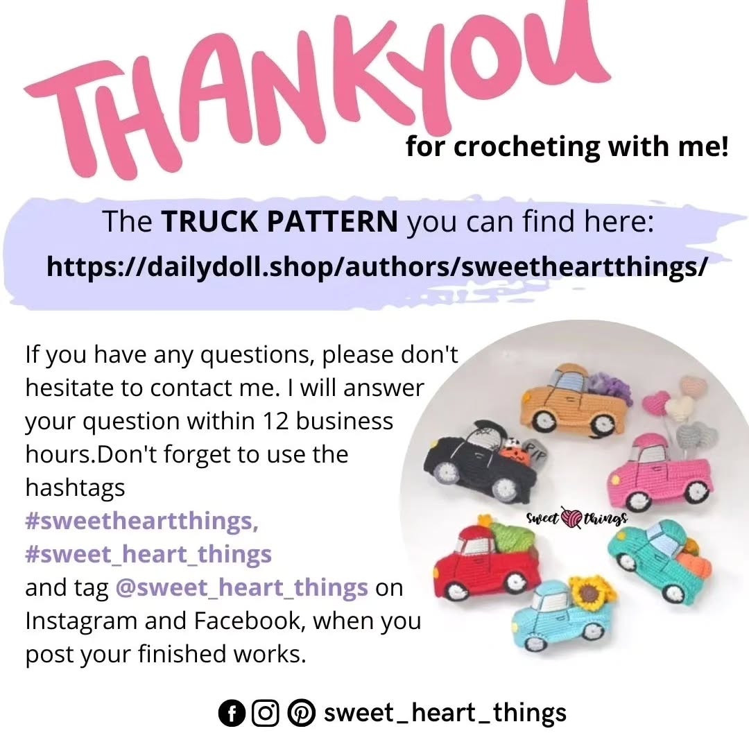 Crochet Pattern: Spooky Halloween Truck