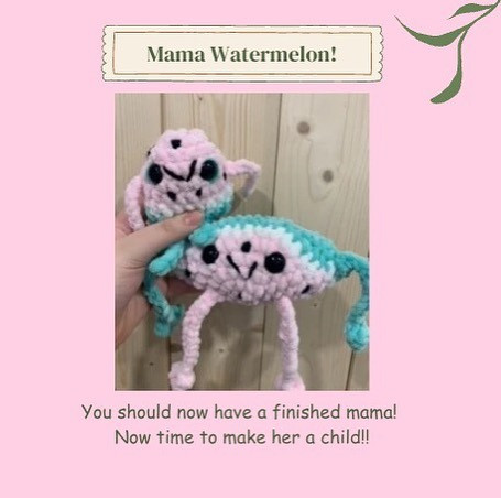 Crochet Pattern: Two Leggy Watermelons