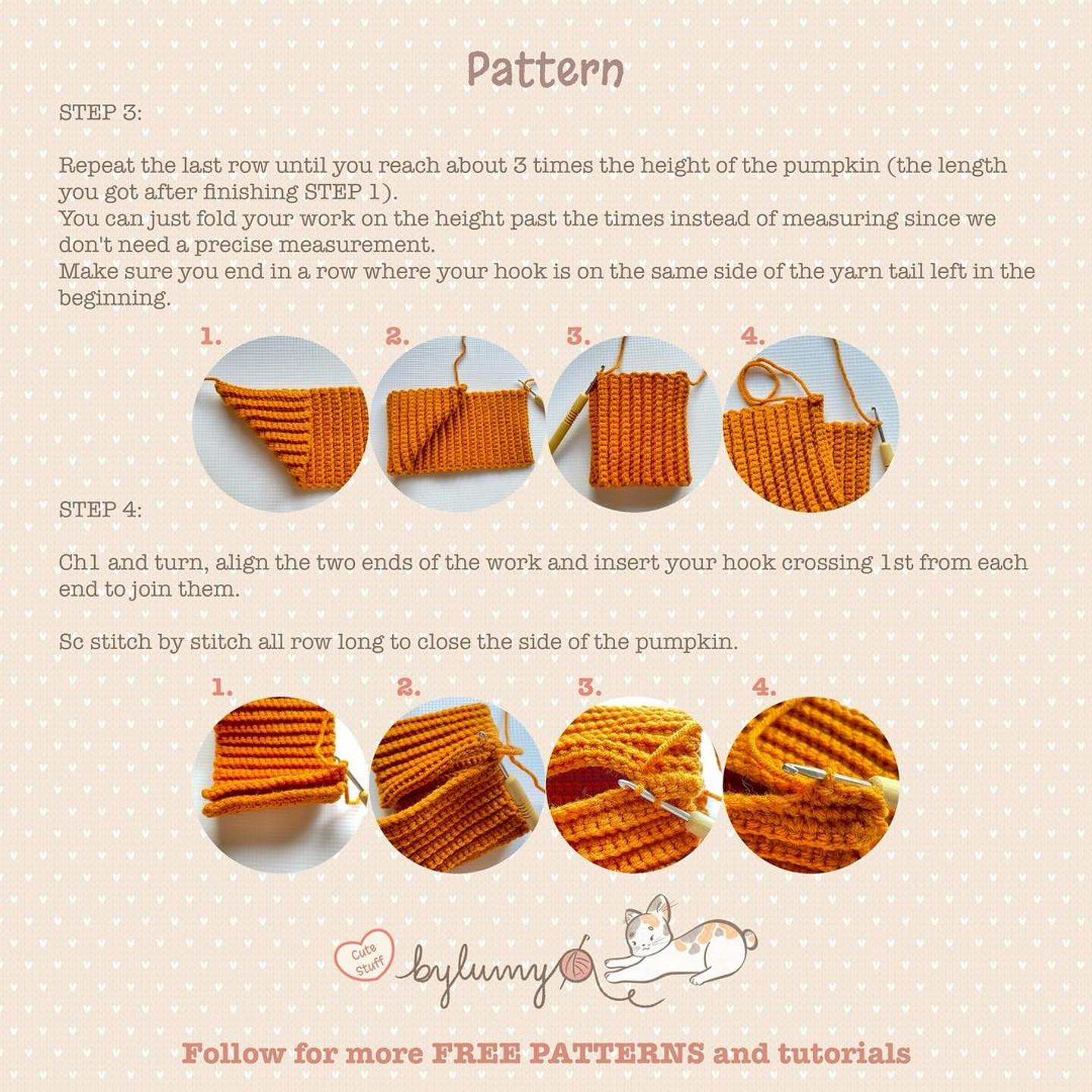 Crochet Pumpkin Pattern Chart