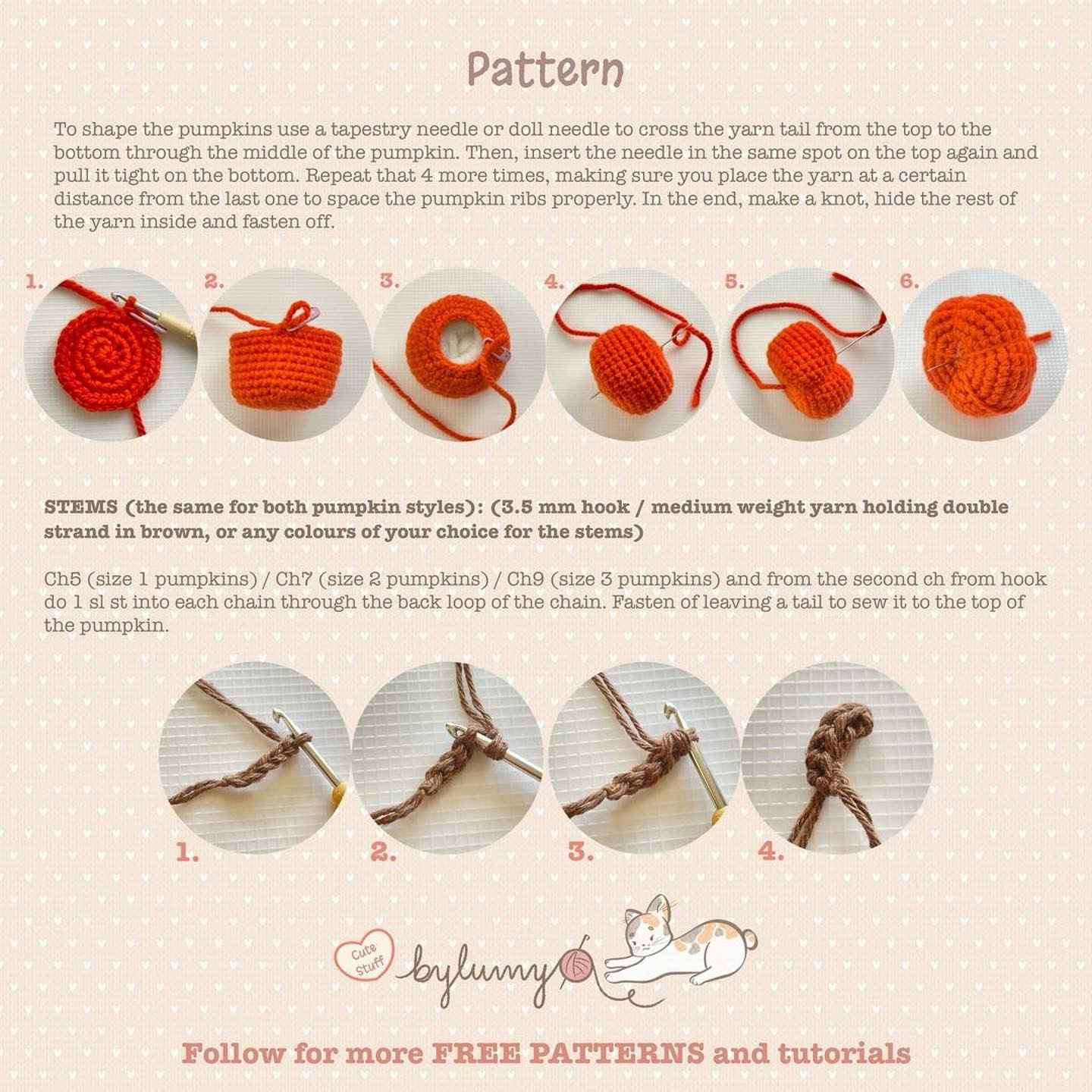 Crochet Pumpkin Pattern Chart