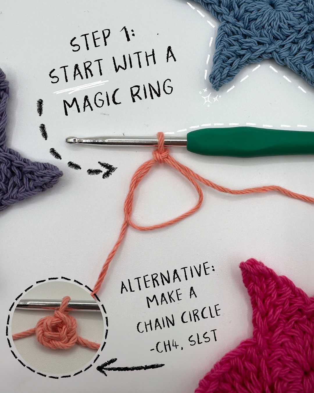 Crochet Star Tutorial: 10 Easy Steps