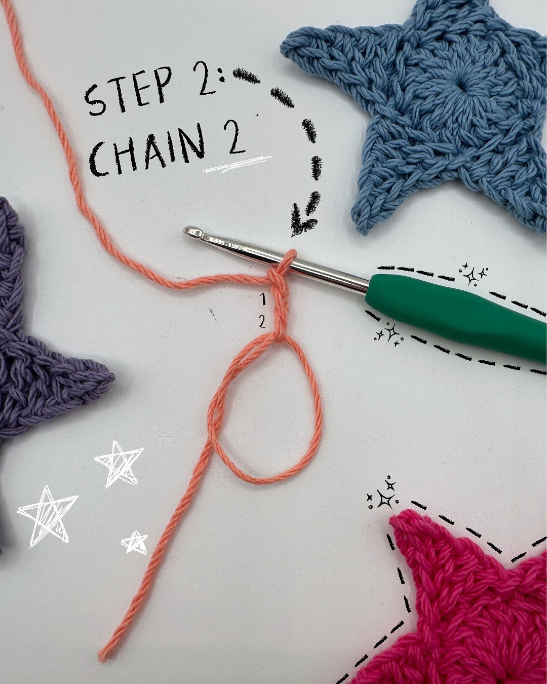 Crochet Star Tutorial: 10 Easy Steps