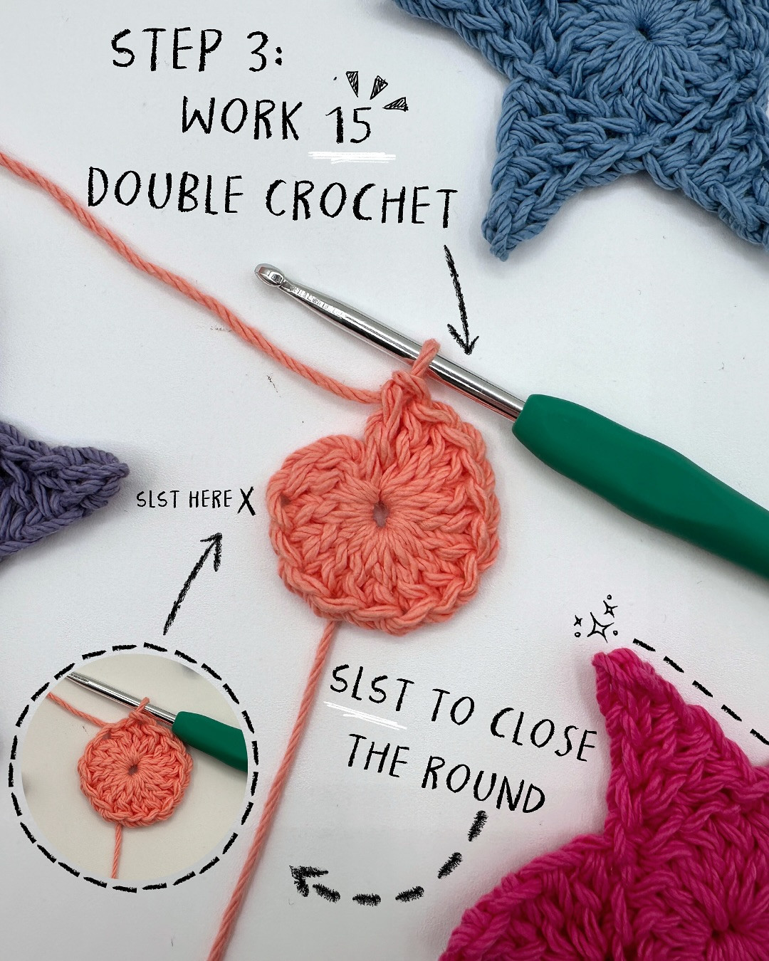 Crochet Star Tutorial: 10 Easy Steps