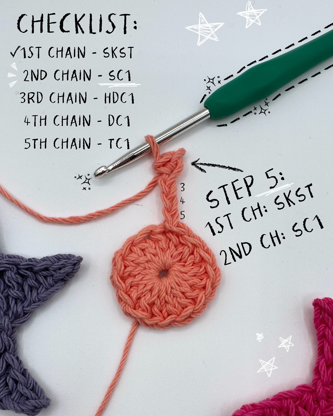 Crochet Star Tutorial: 10 Easy Steps