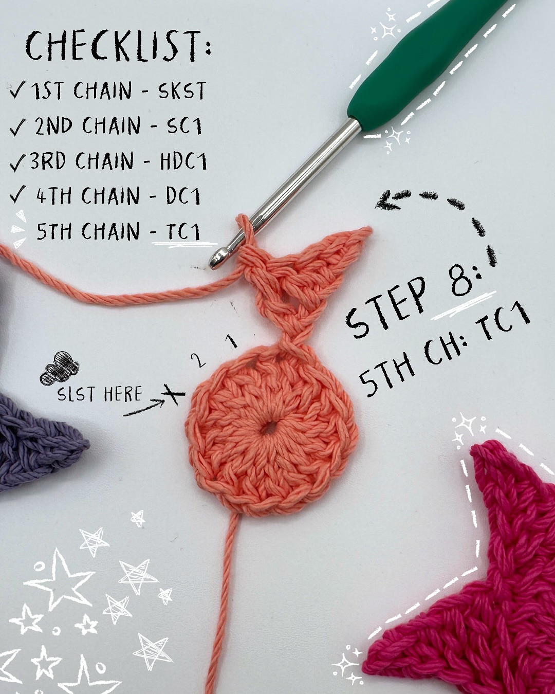 Crochet Star Tutorial: 10 Easy Steps