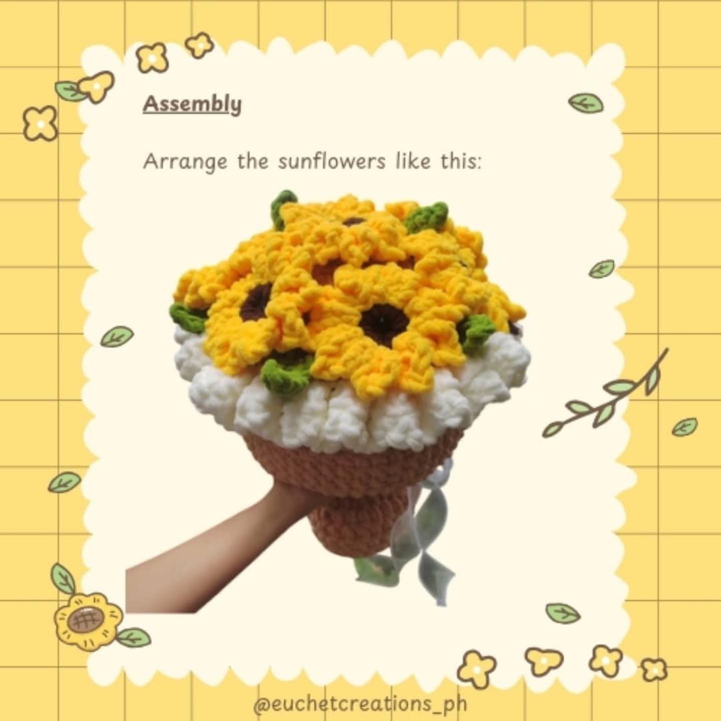 Crochet Sunflower Bouquet Pattern Chart