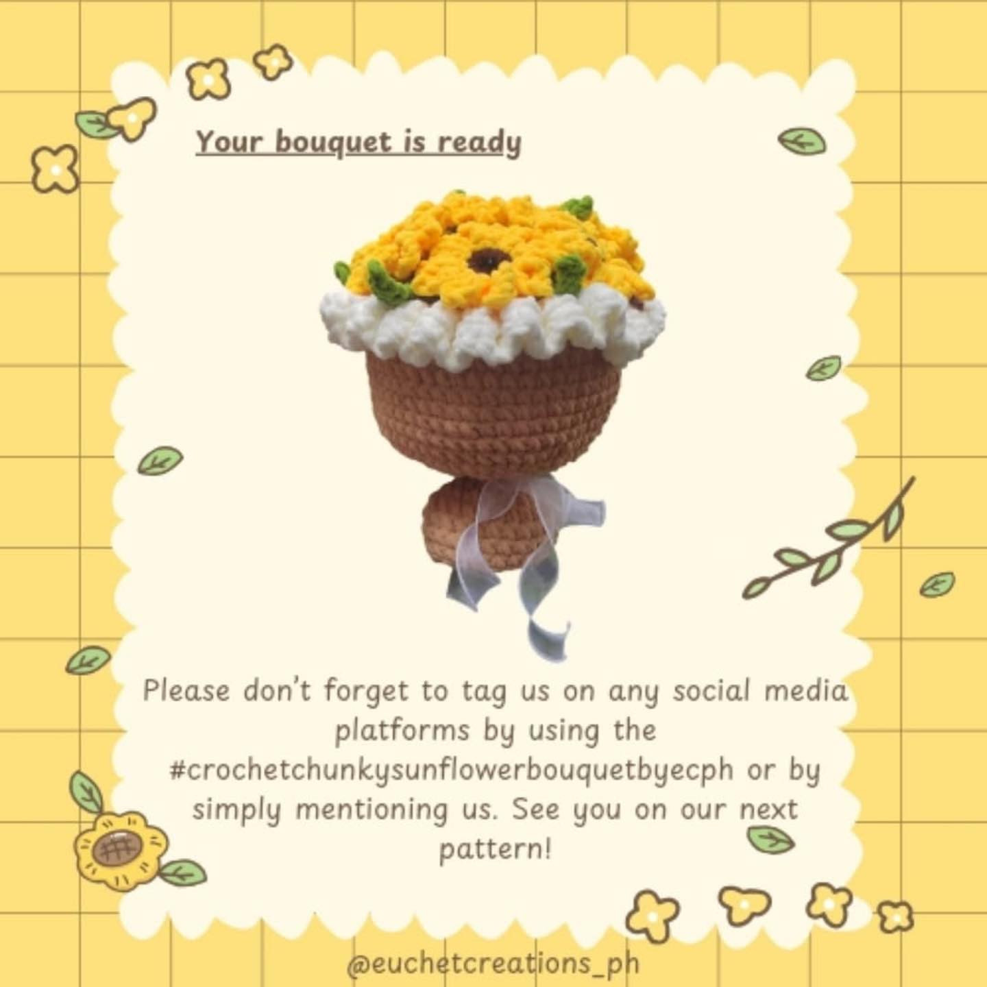 Crochet Sunflower Bouquet Pattern Chart