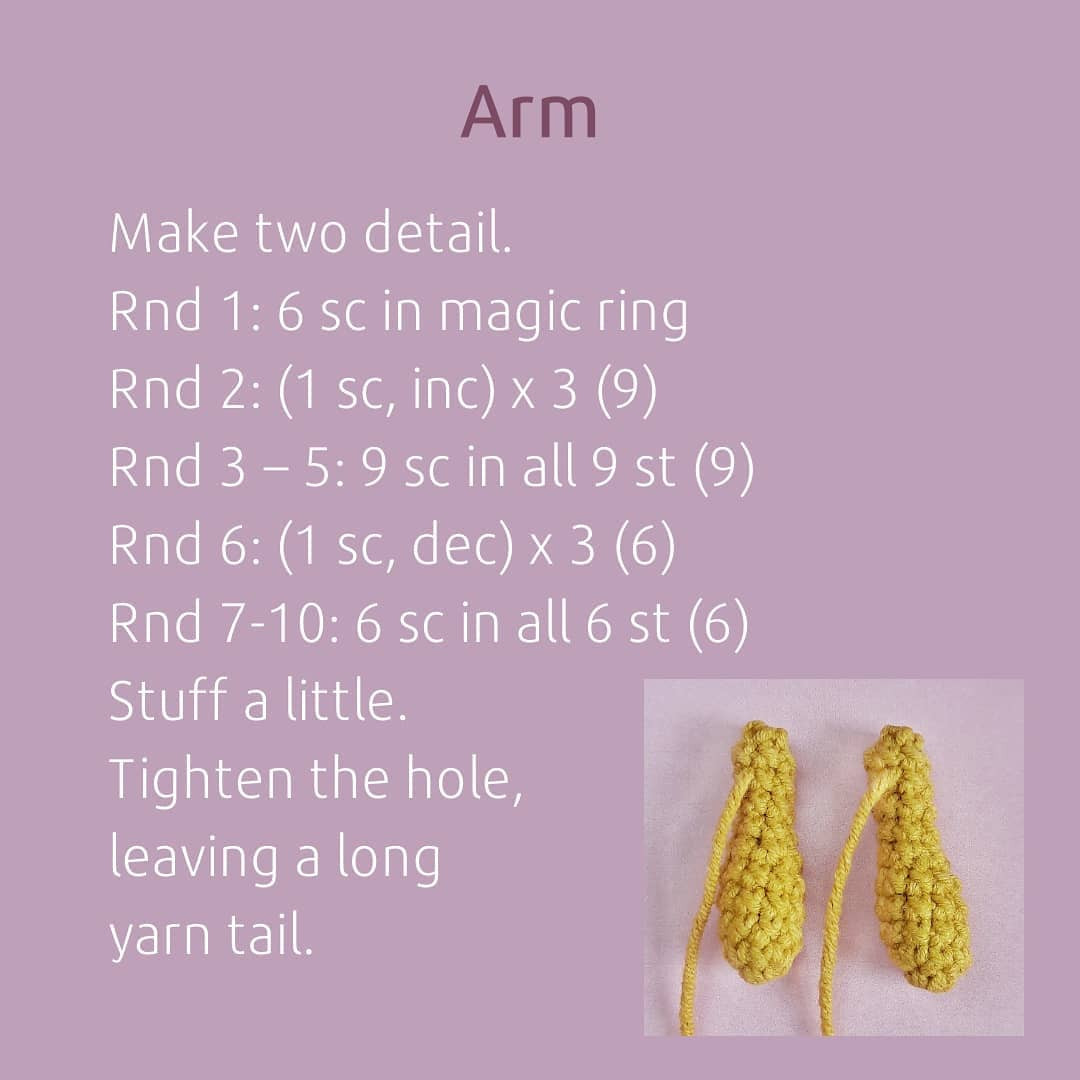 Crochet Teddy Bear Pattern Chart