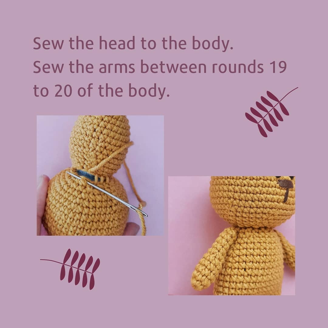 Crochet Teddy Bear Pattern Chart