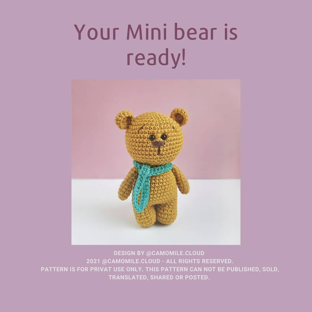 Crochet Teddy Bear Pattern Chart