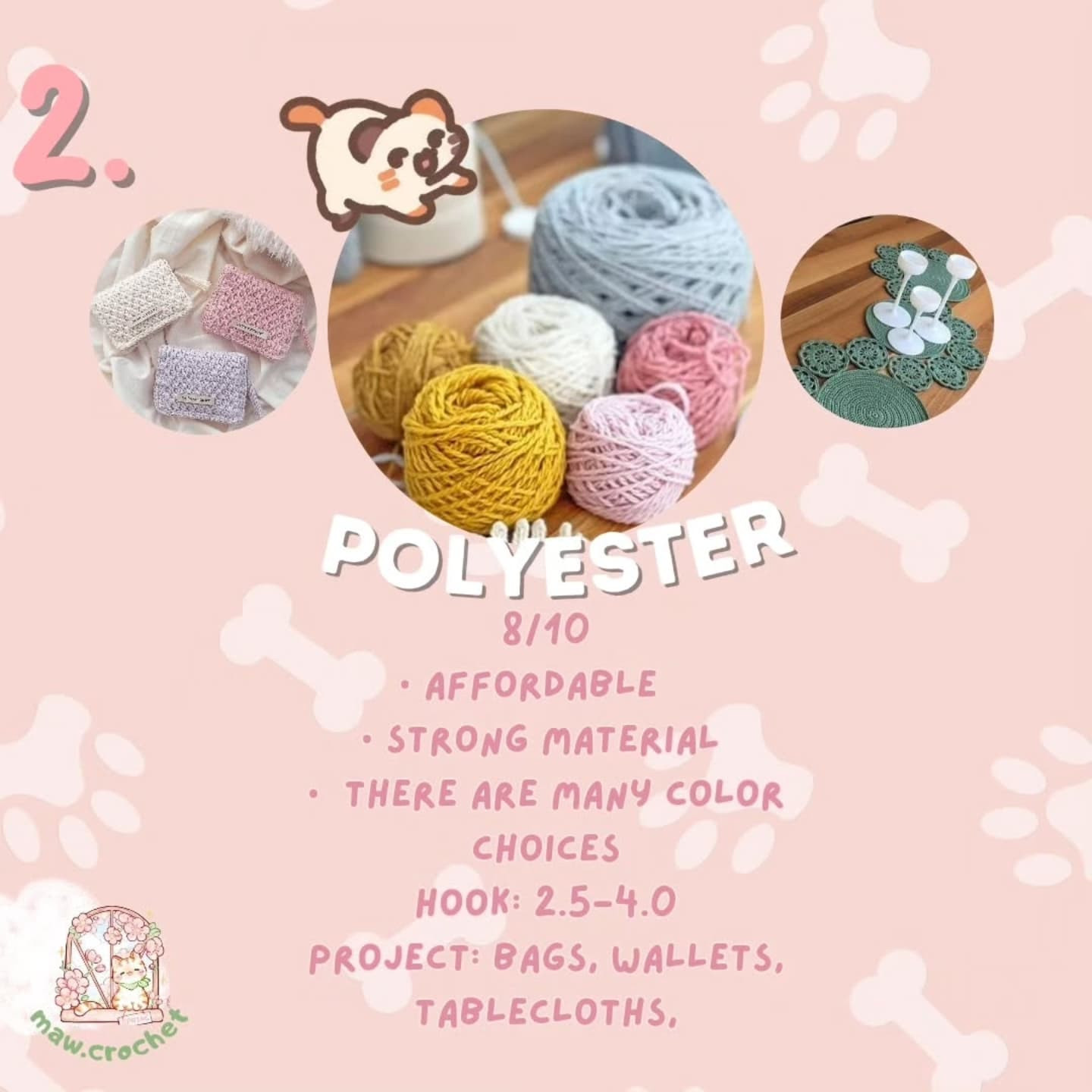 Crochet Teddy Bear Yarn Types Chart
