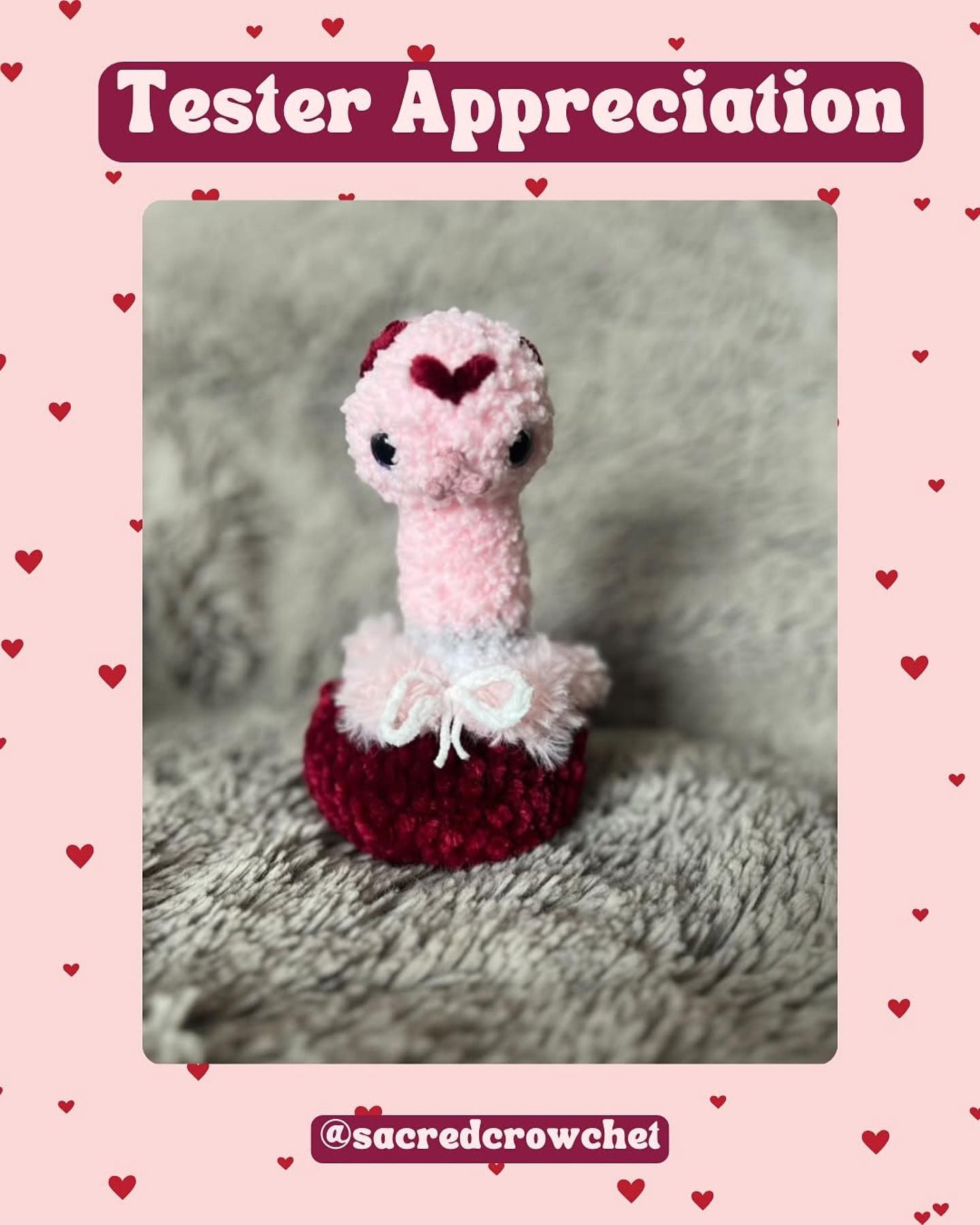 Crochet Valentine's Chi Pattern Chart