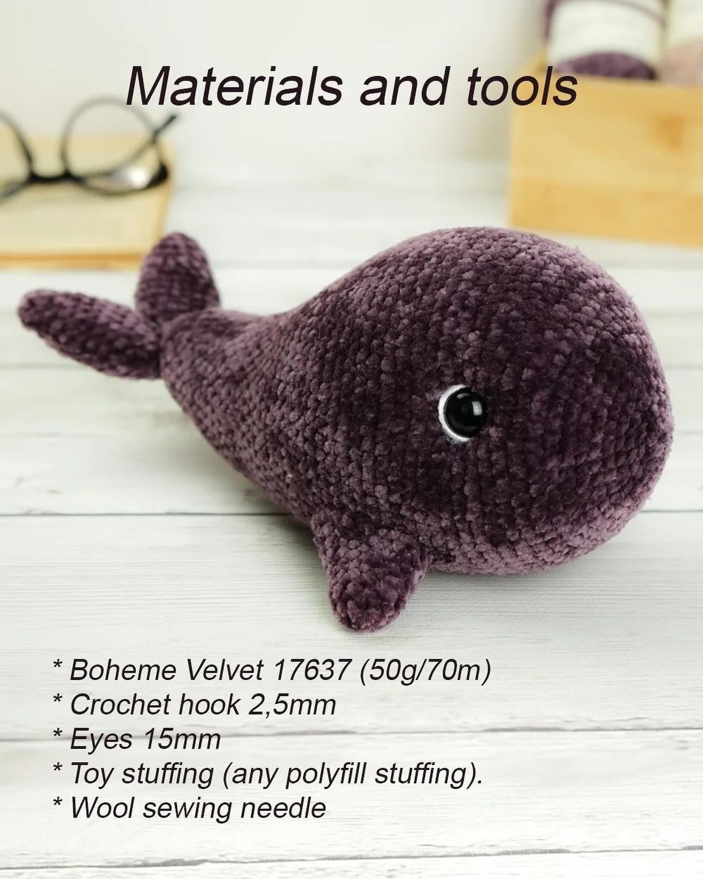Crochet Whale Amigurumi Pattern