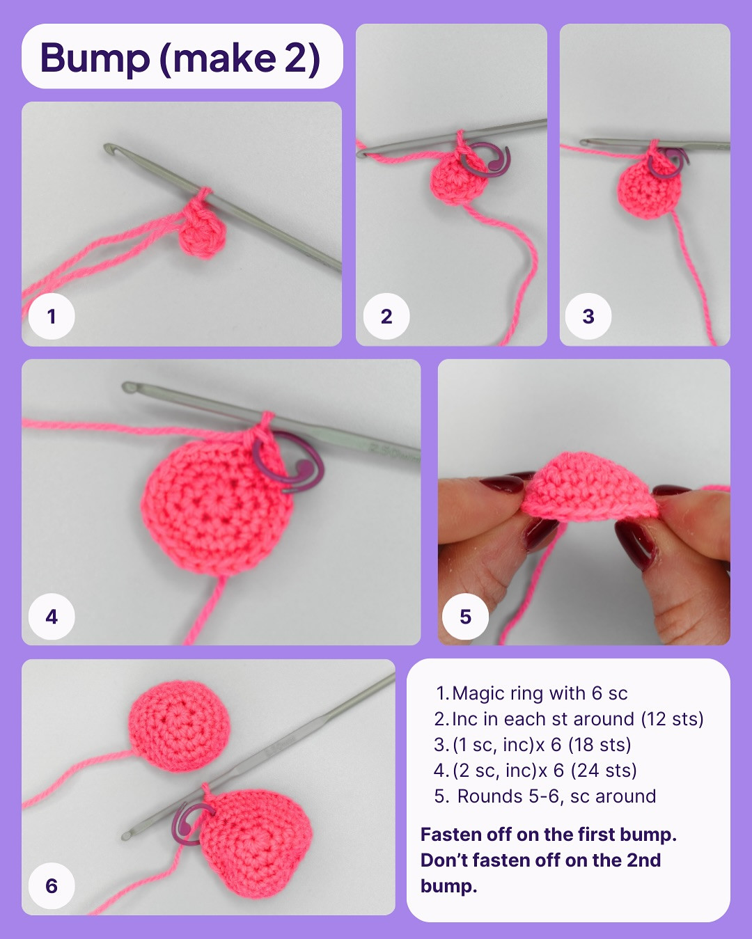 Crochet Your Own Heart Charm Pattern