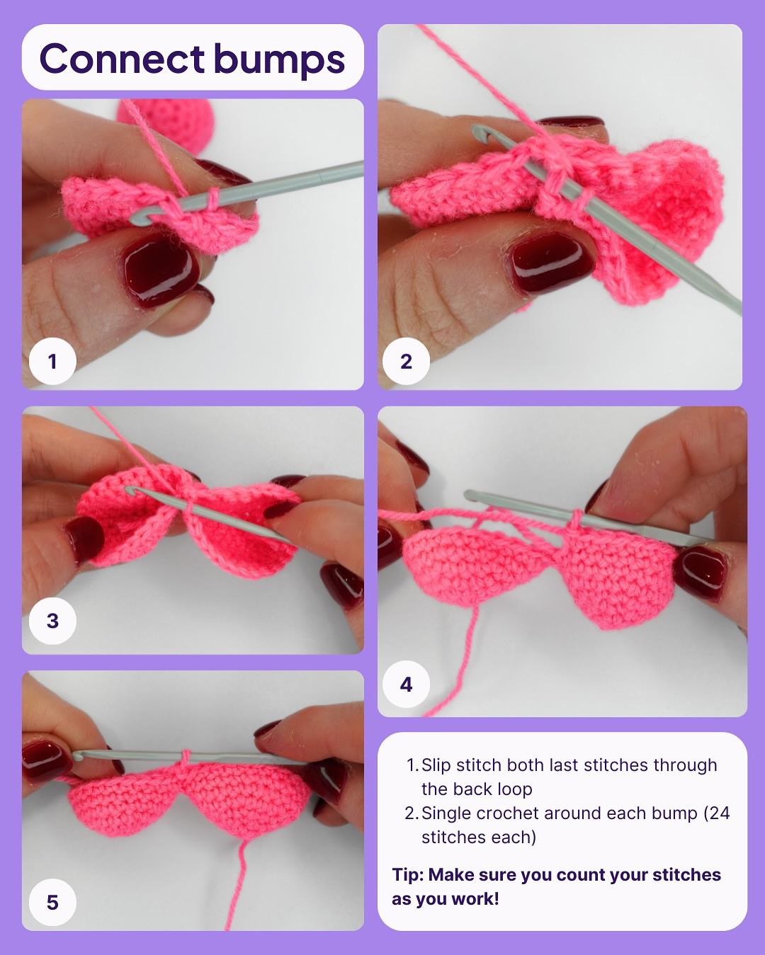 Crochet Your Own Heart Charm Pattern