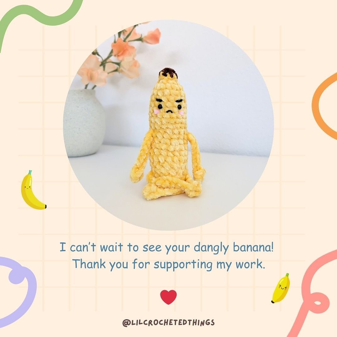 Dangle Banana: Free Crochet Pattern