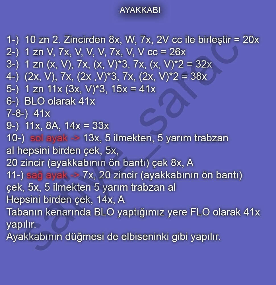 Defne Bebek Elbise, Şapka ve Ayakkabı Tığ İşi Modeli
