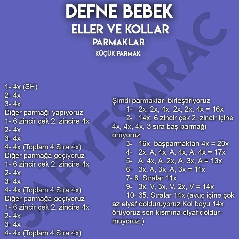 Dêfnê Bebek Örgü Şeması 2. Bölüm