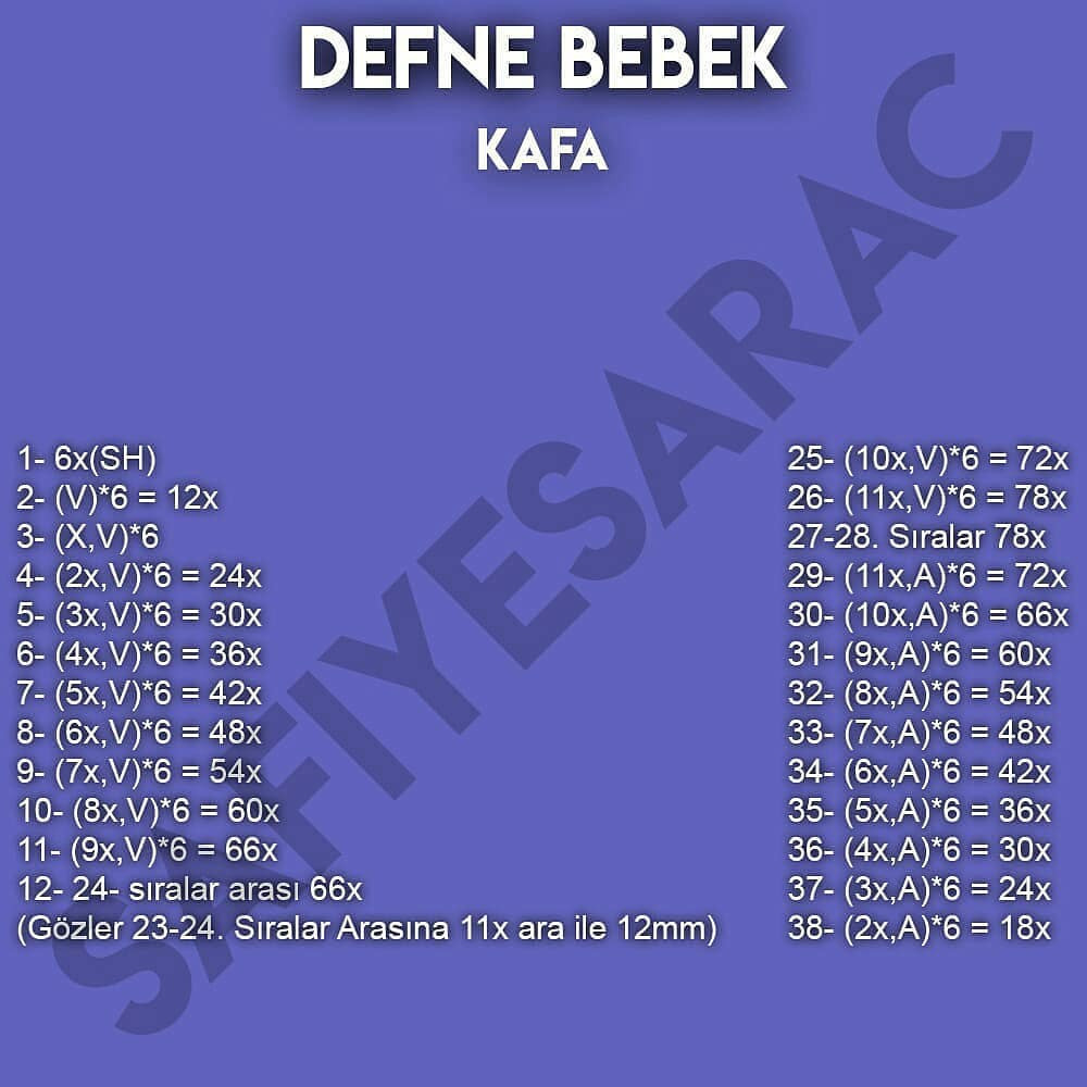 Dêfnê Bebek Örgü Şeması 2. Bölüm
