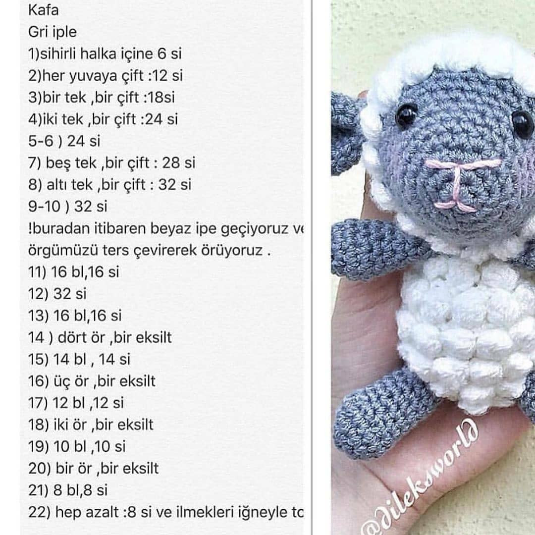 Ders 5: Küçük Kuzu Amigurumi Yapımı