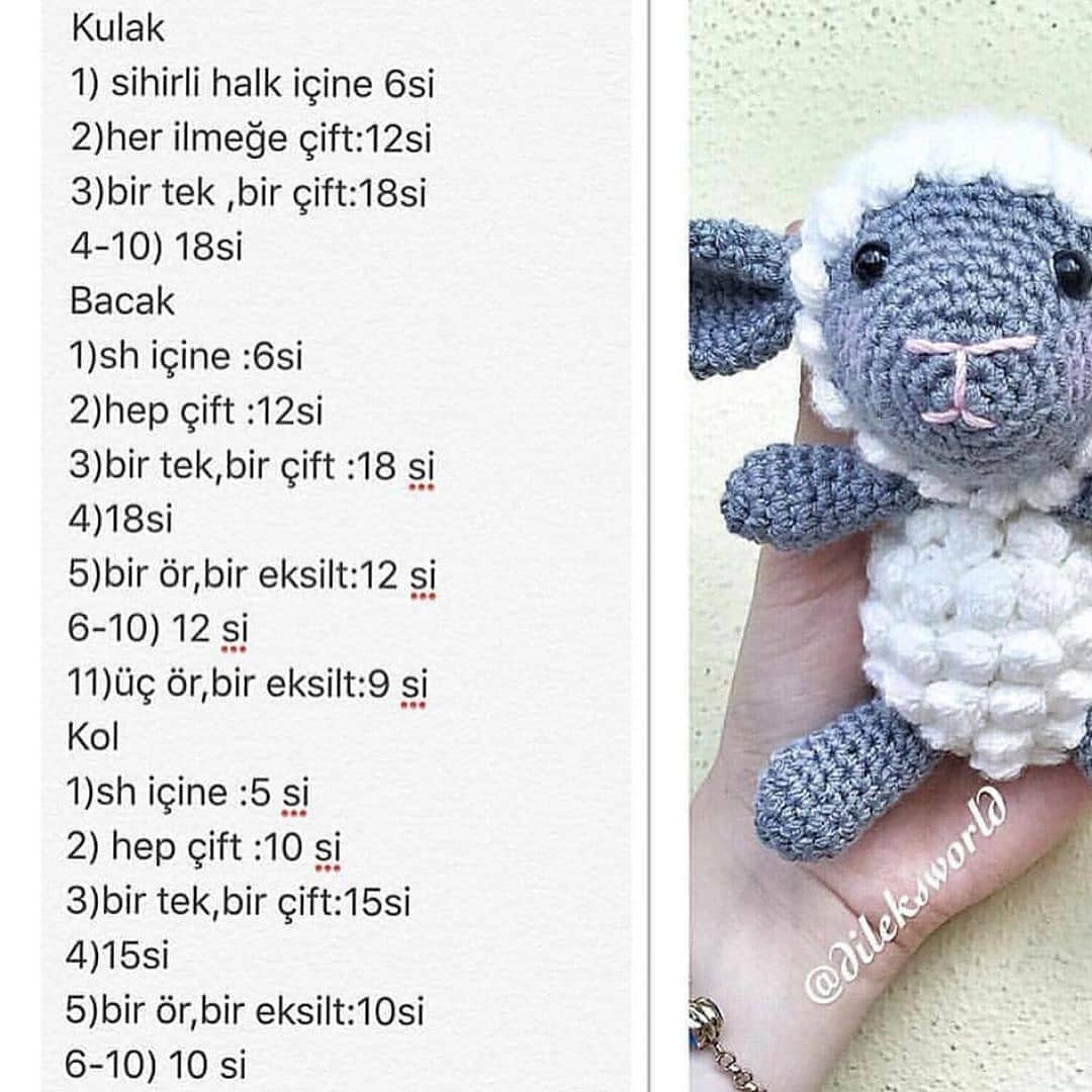 Ders 5: Küçük Kuzu Amigurumi Yapımı