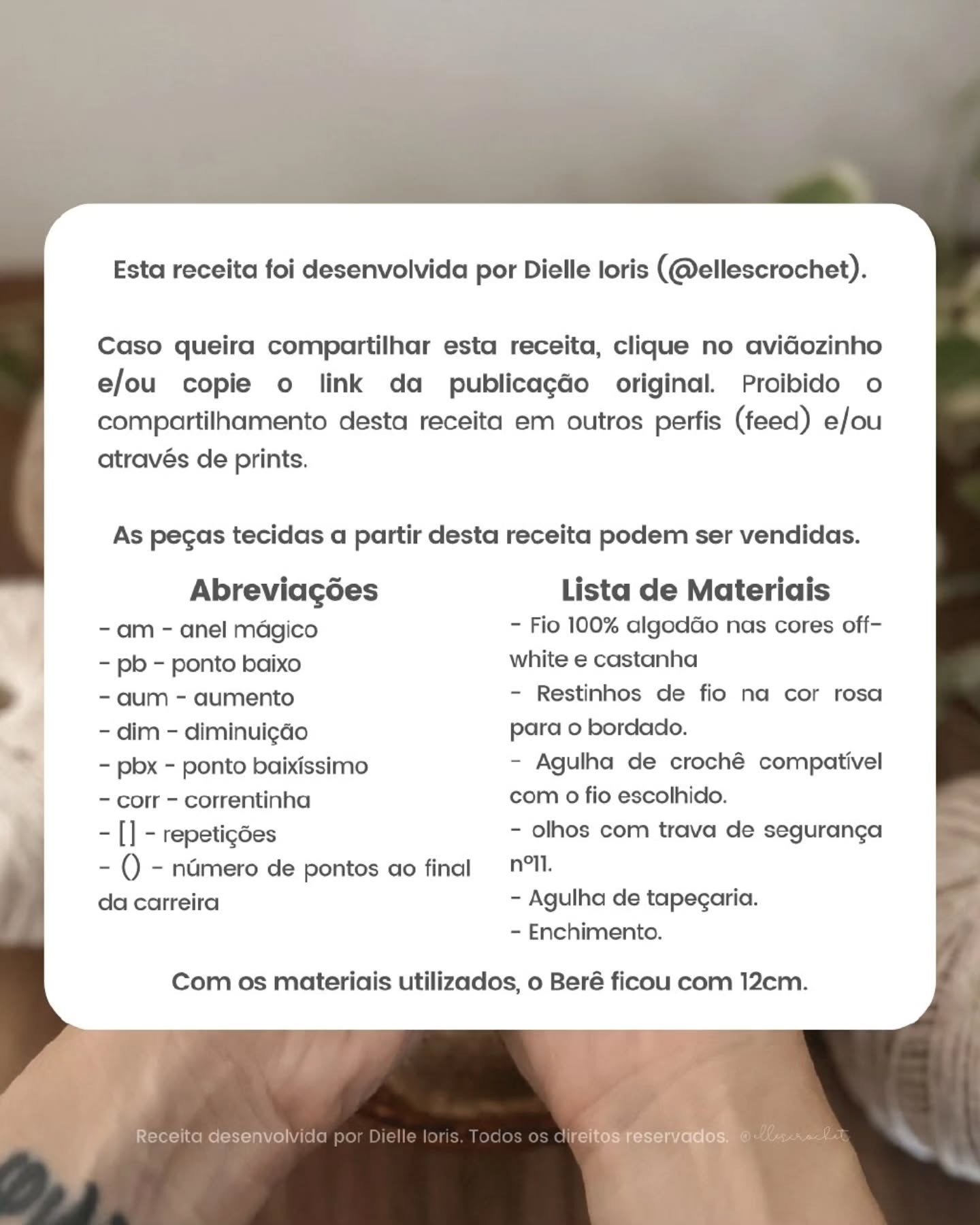 Desafio de fevereiro: amigurumi ovelhinha Berenice - receita gratuita