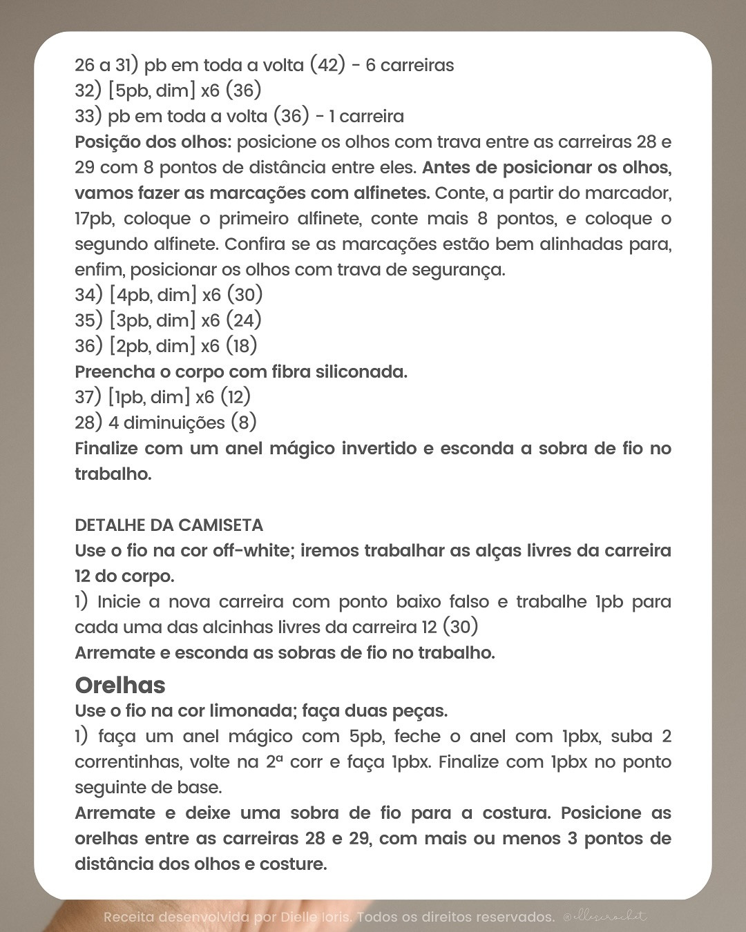 Desafio de março: Mini Shrek em crochê. Gráfico gratuito!