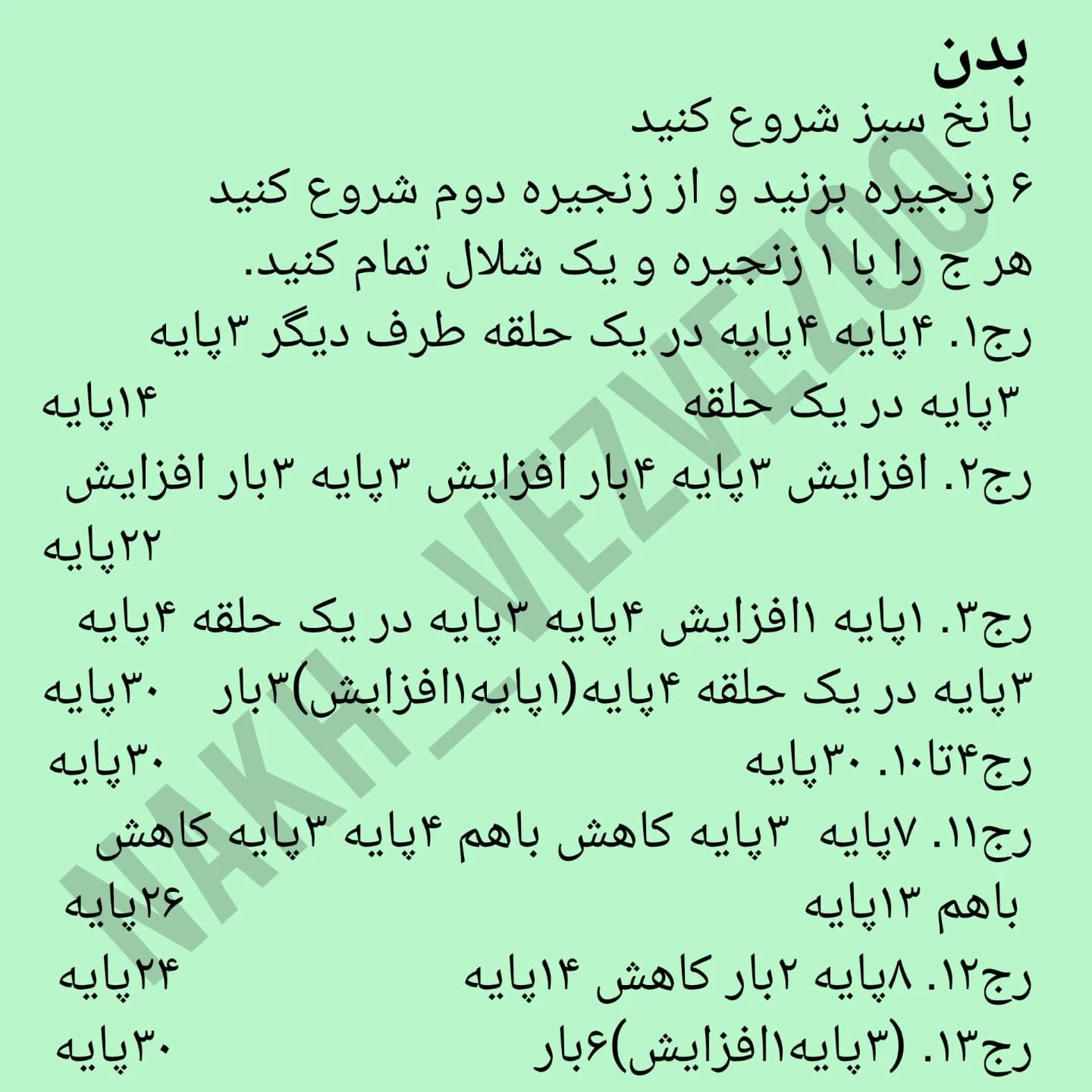 دستور بافت عروسک های کلیدی