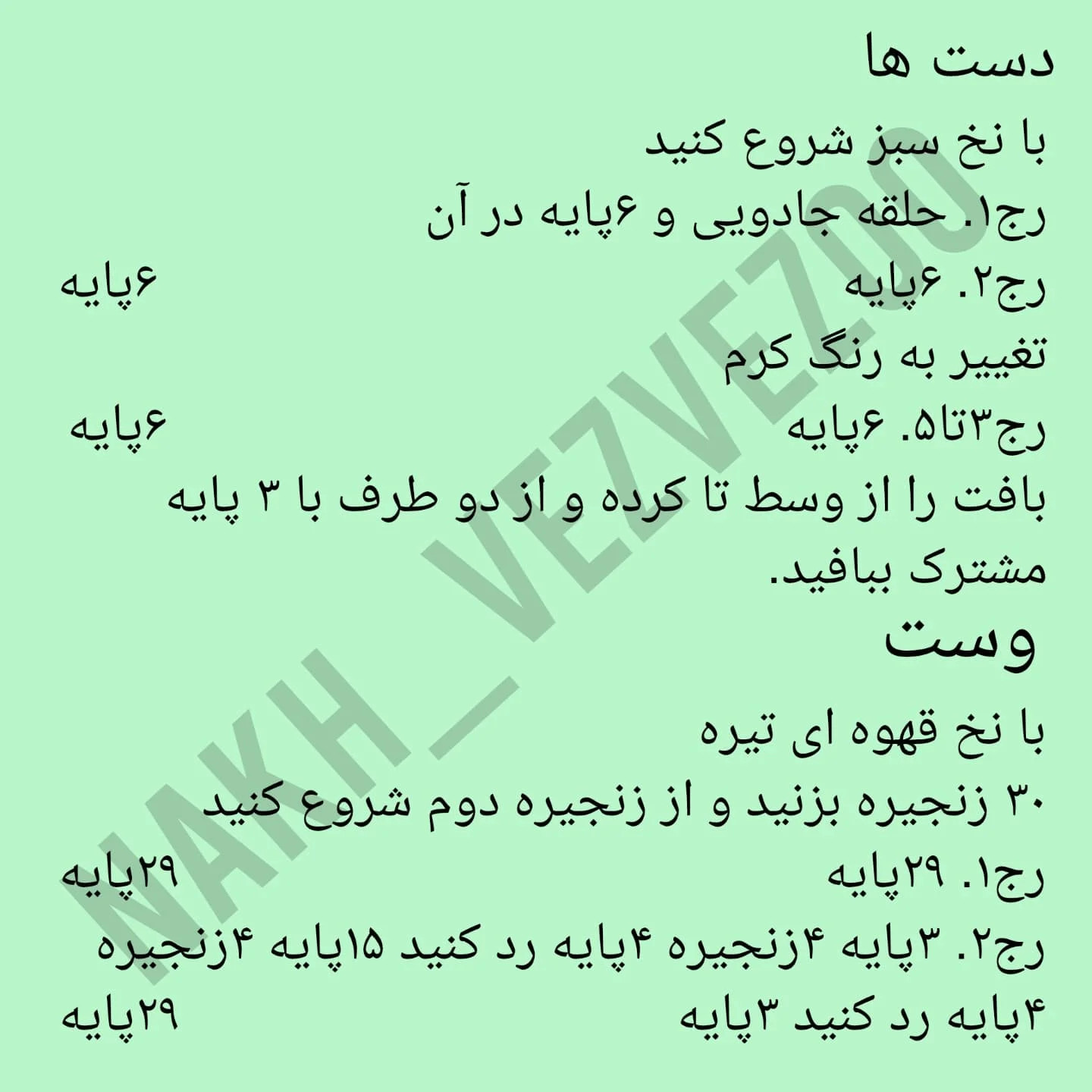 دستور بافت عروسک های کلیدی