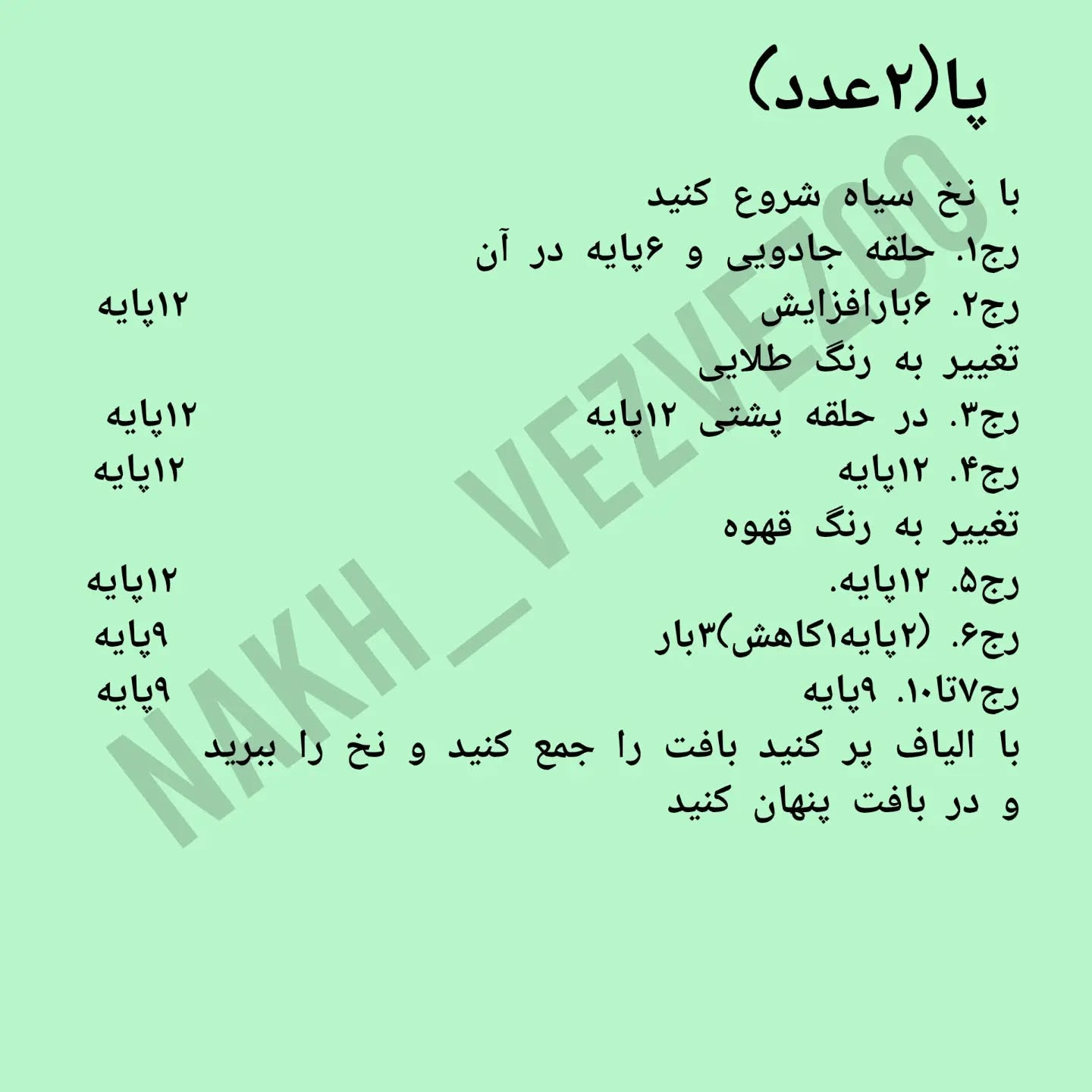 دستور بافت اسب مینیاتوری