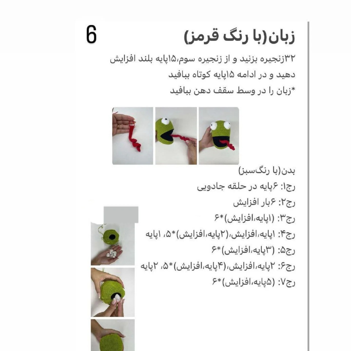 دستور بافت پادری قورباغه