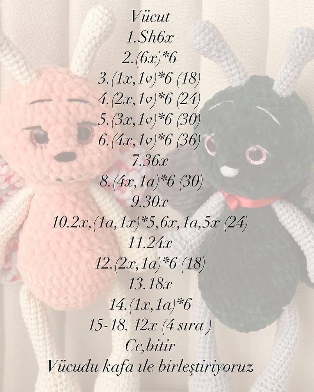 El yapımı Kelebek Amigurumi Örnekleri
