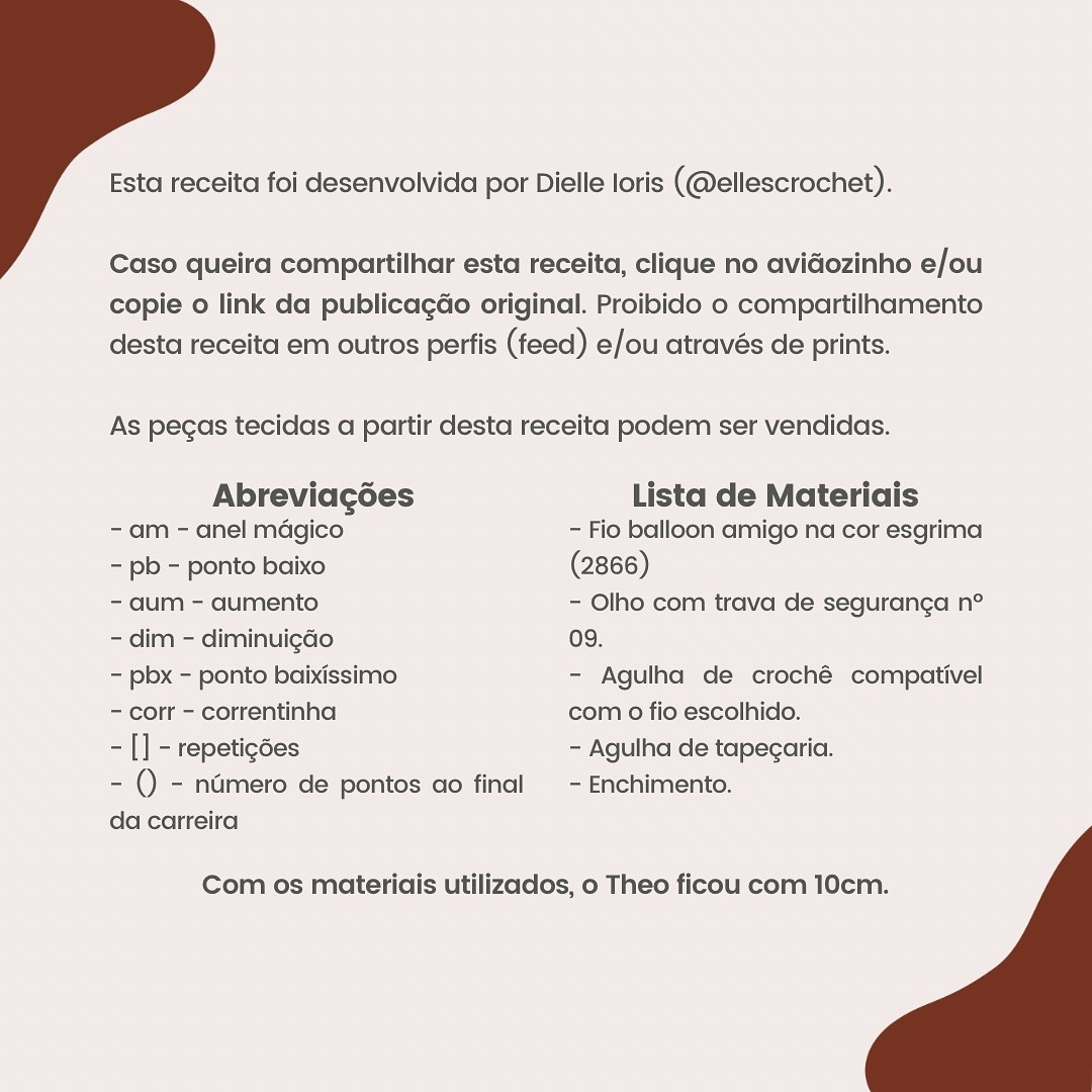 Elefantinho Theo: Gráfico de Crochê Grátis