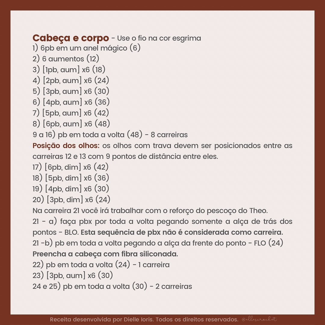 Elefantinho Theo: Gráfico de Crochê Grátis