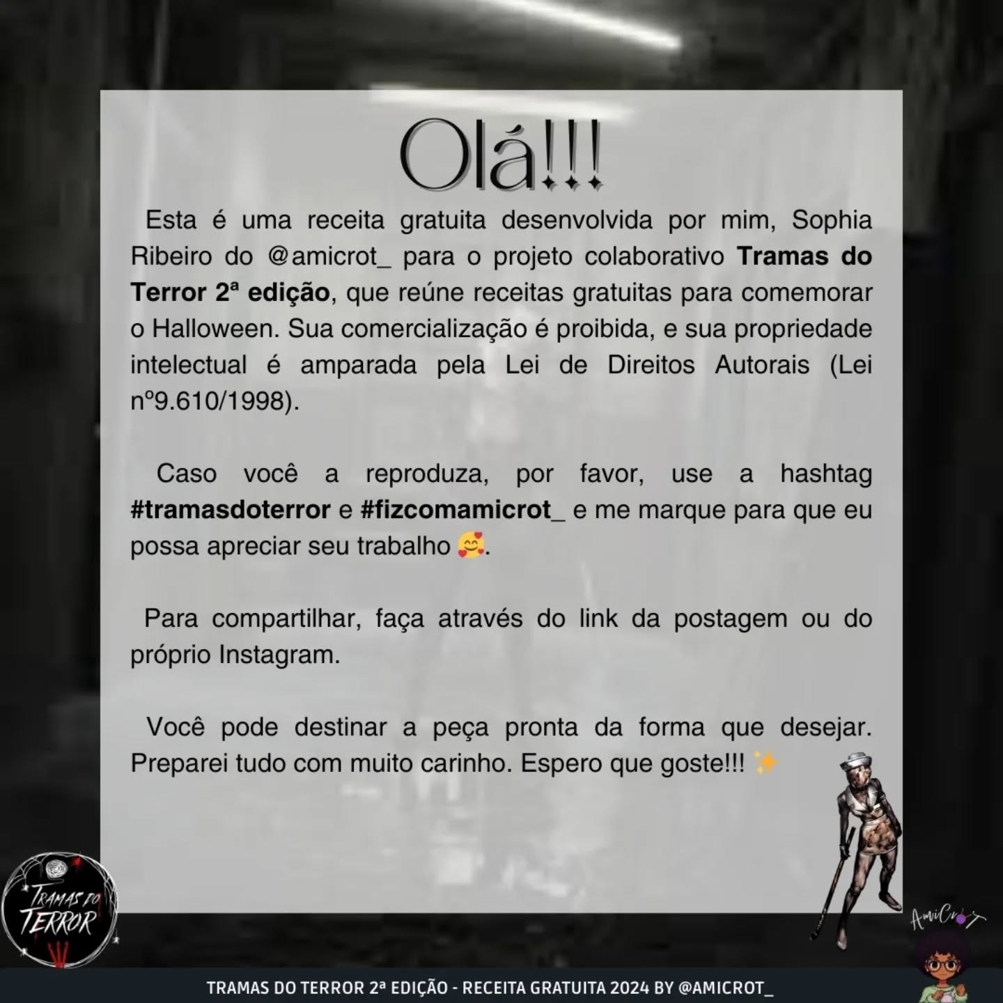 Enfermeira Silent Hill: Gráfico de crochê gratuito