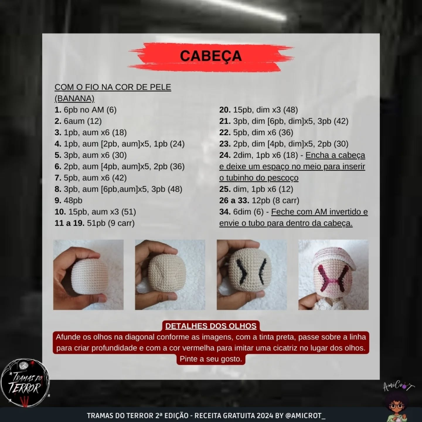 Enfermeira Silent Hill: Gráfico de crochê gratuito