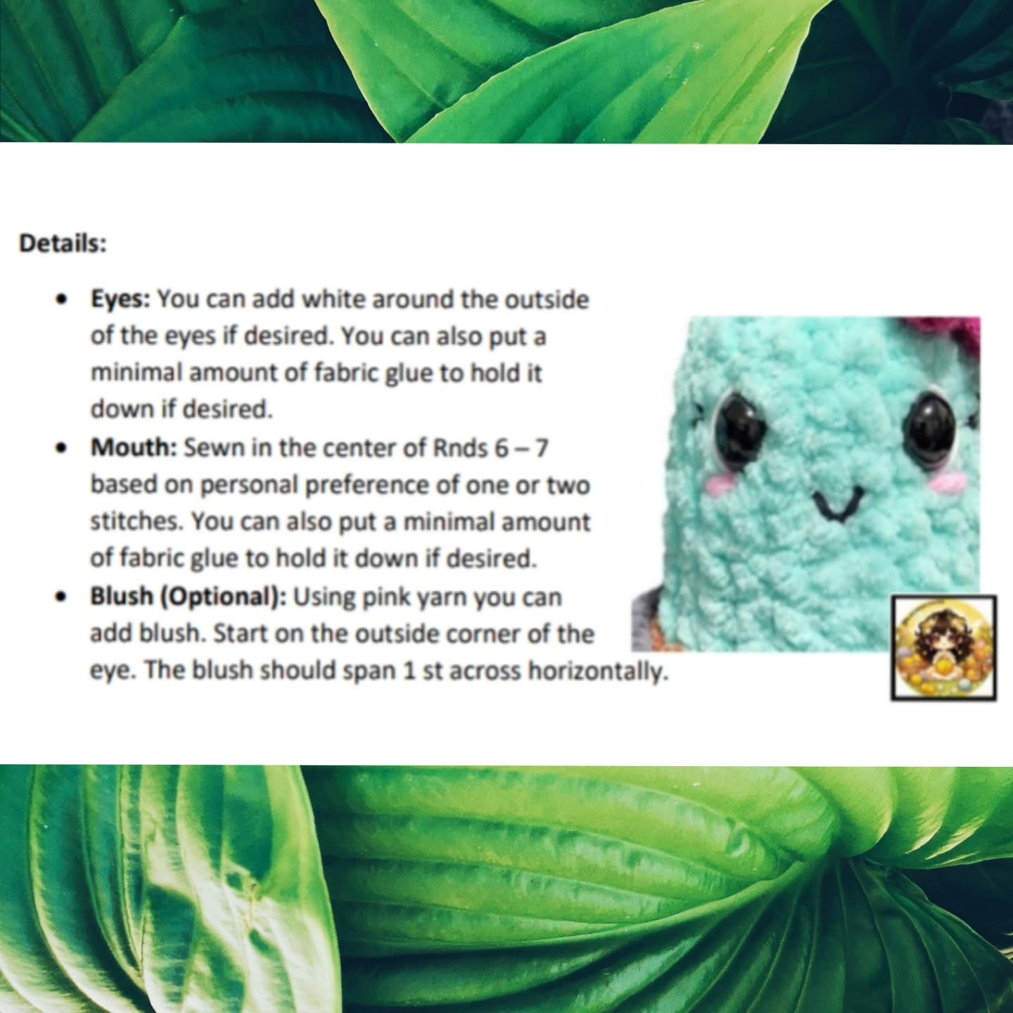 English: Crochet Pattern: No-Sew Monica the Moon Cactus
