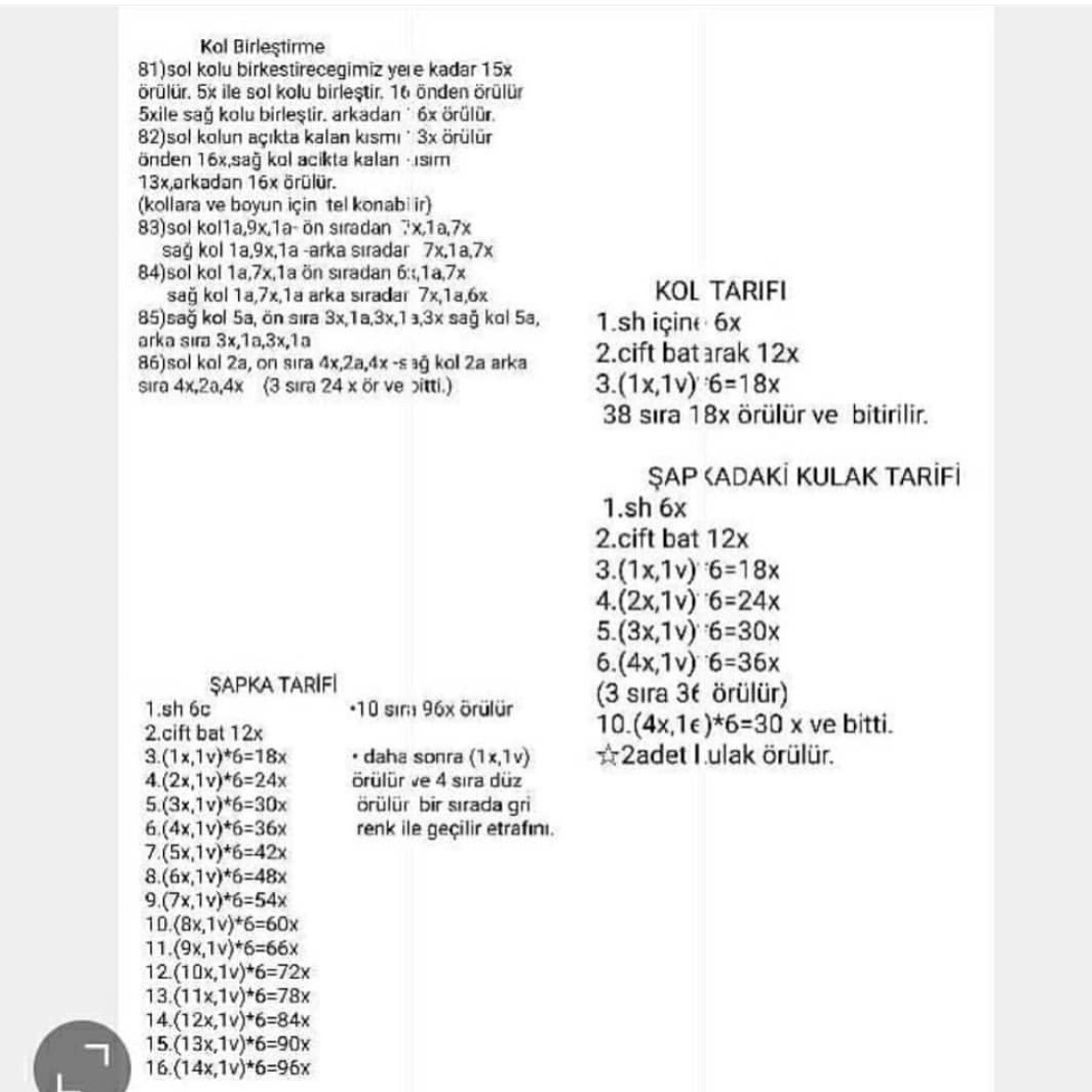 ESTİVA BEBEK ÖRNEĞİ TAM TALİMAT
