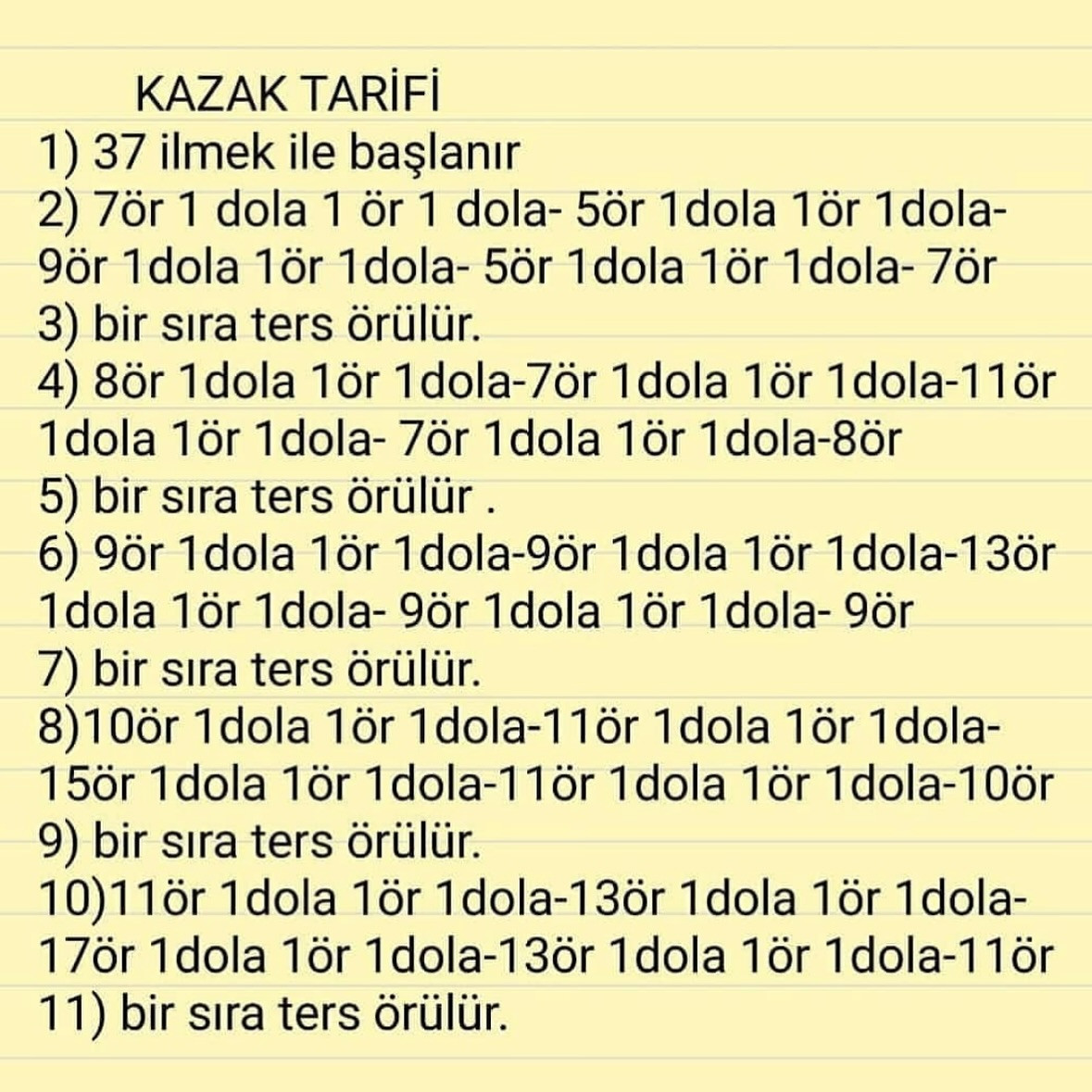 ESTİVA BEBEK ÖRNEĞİ TAM TALİMAT